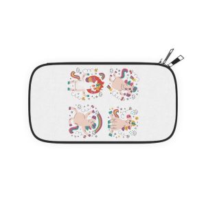 Doodle Hand Drawn Unicorn Stickers 2 Passport Wallet