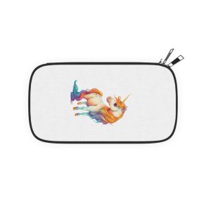Cute Adorable Lovely Unicorn Colorful With Gradients Background Passport Wallet