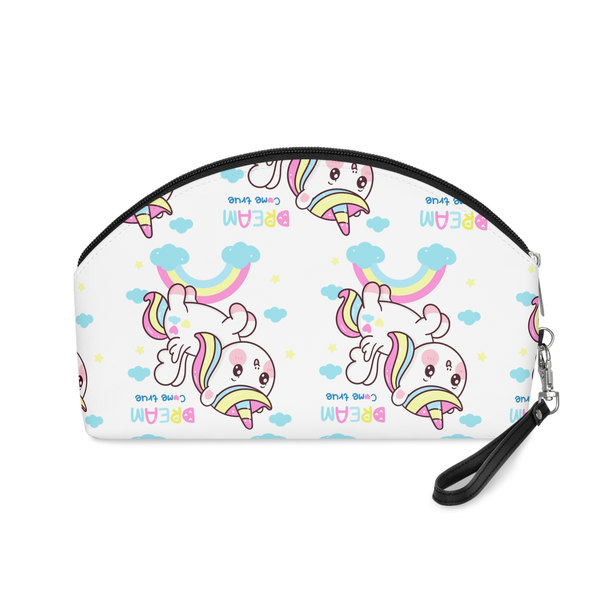 Cute Unicorn Pegasus Cartoon Fly Pastel Rainbow Kawaii Animal Makeup Bag - Image 2