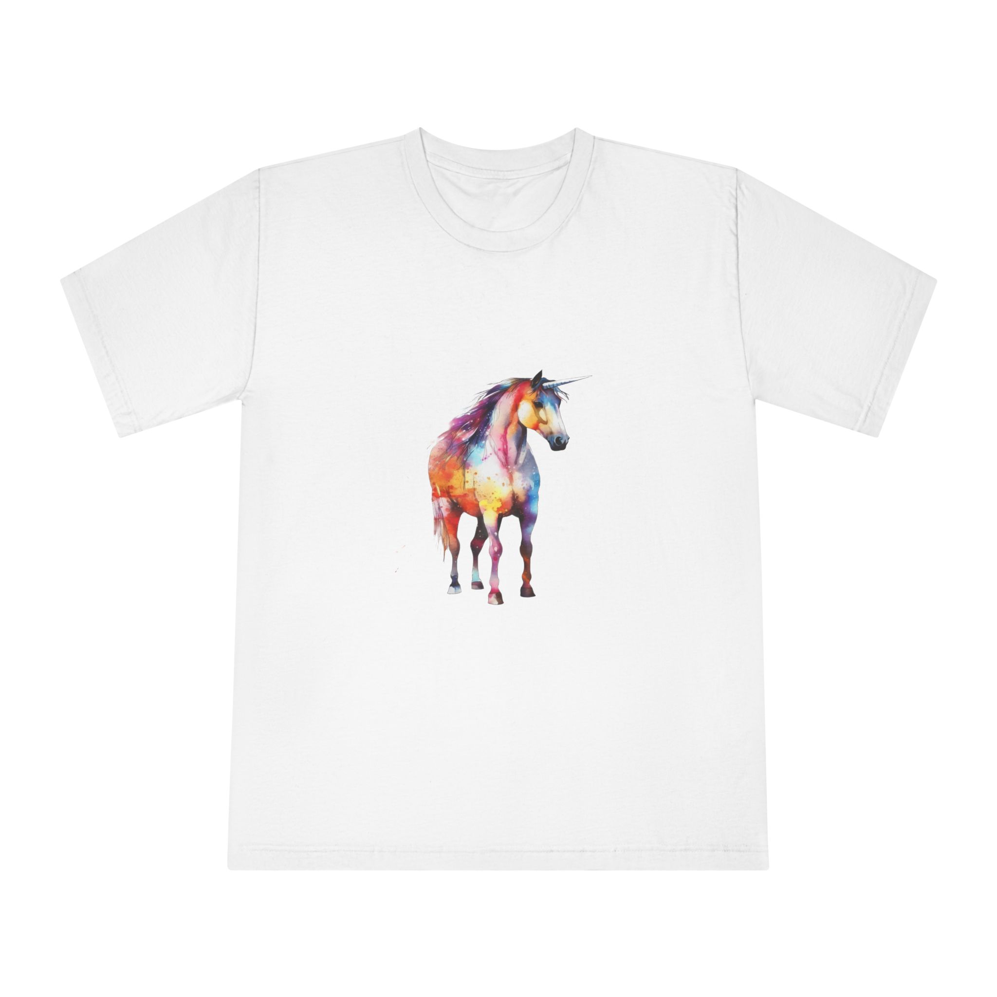 Unicorn With Rainbow Mane Tail Unisex Classic Crewneck T Shirt