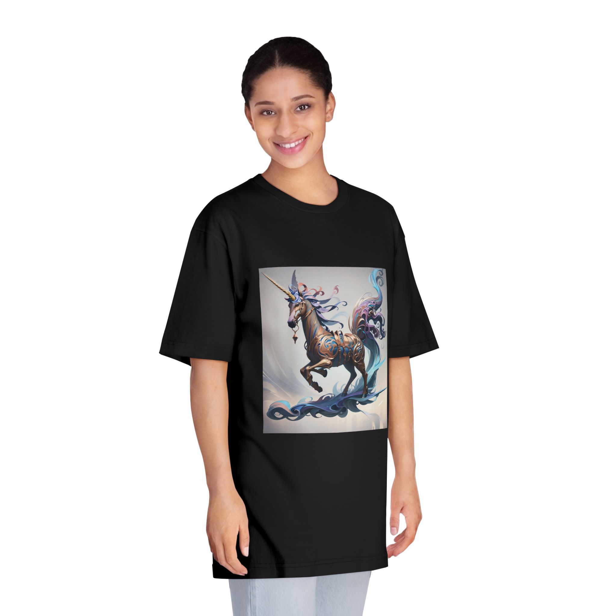 Painting Unicorn Unisex Classic Crewneck T Shirt - Image 7