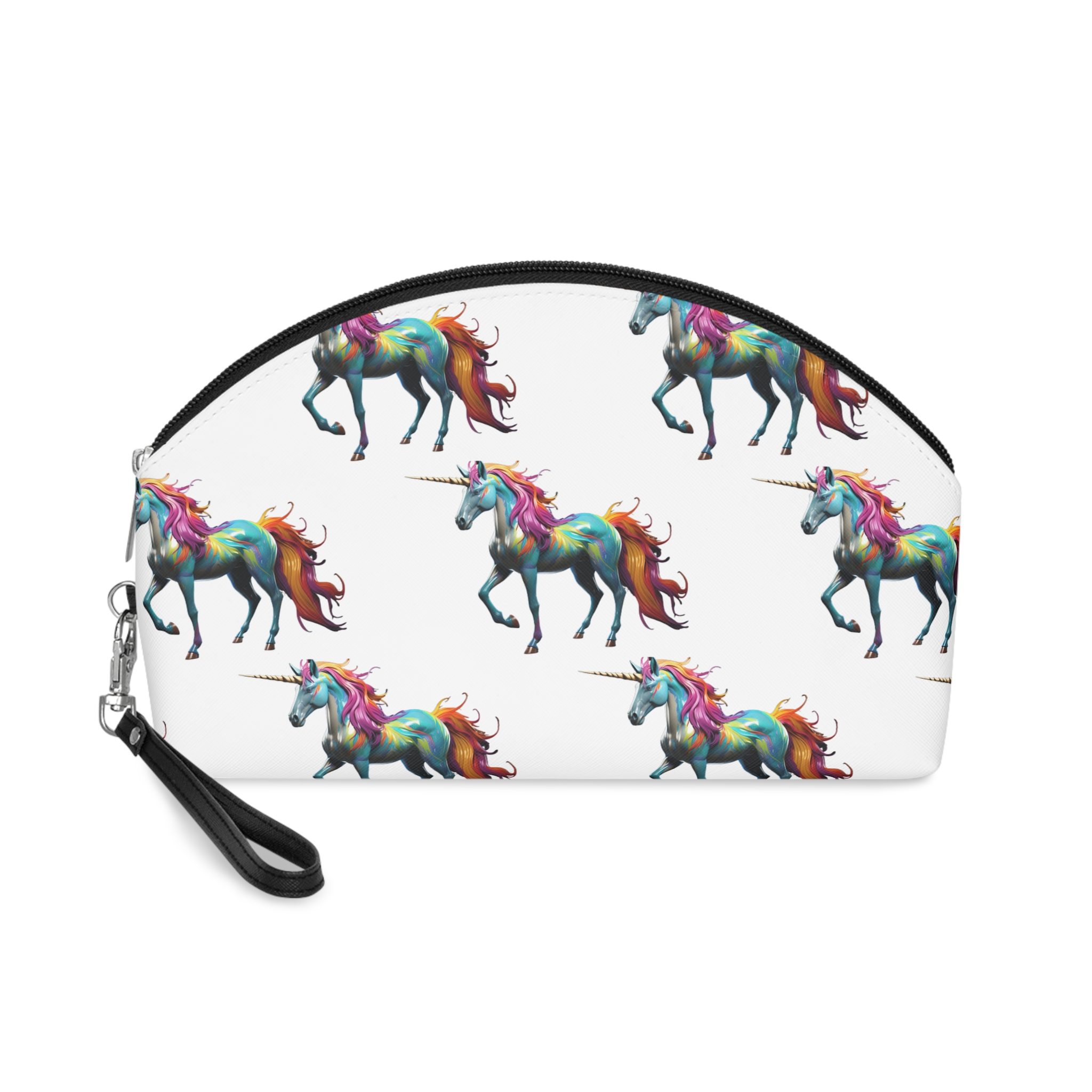 Mythical Unicorn With Oil Spill Colors Fotor Bg Remover 2023110415173 Makeup Bag
