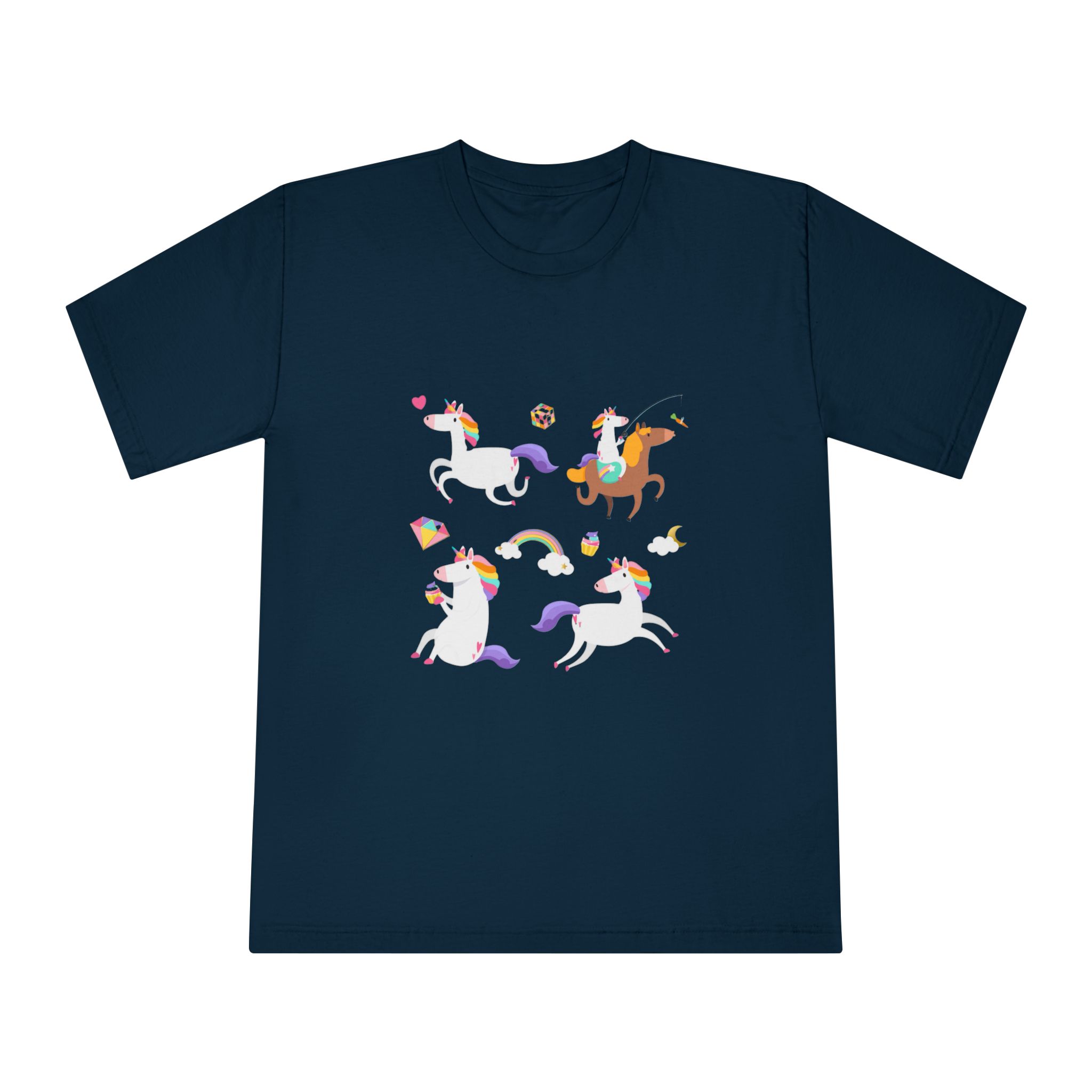 Unicorns 58 Unisex Classic Crewneck T Shirt - Image 17
