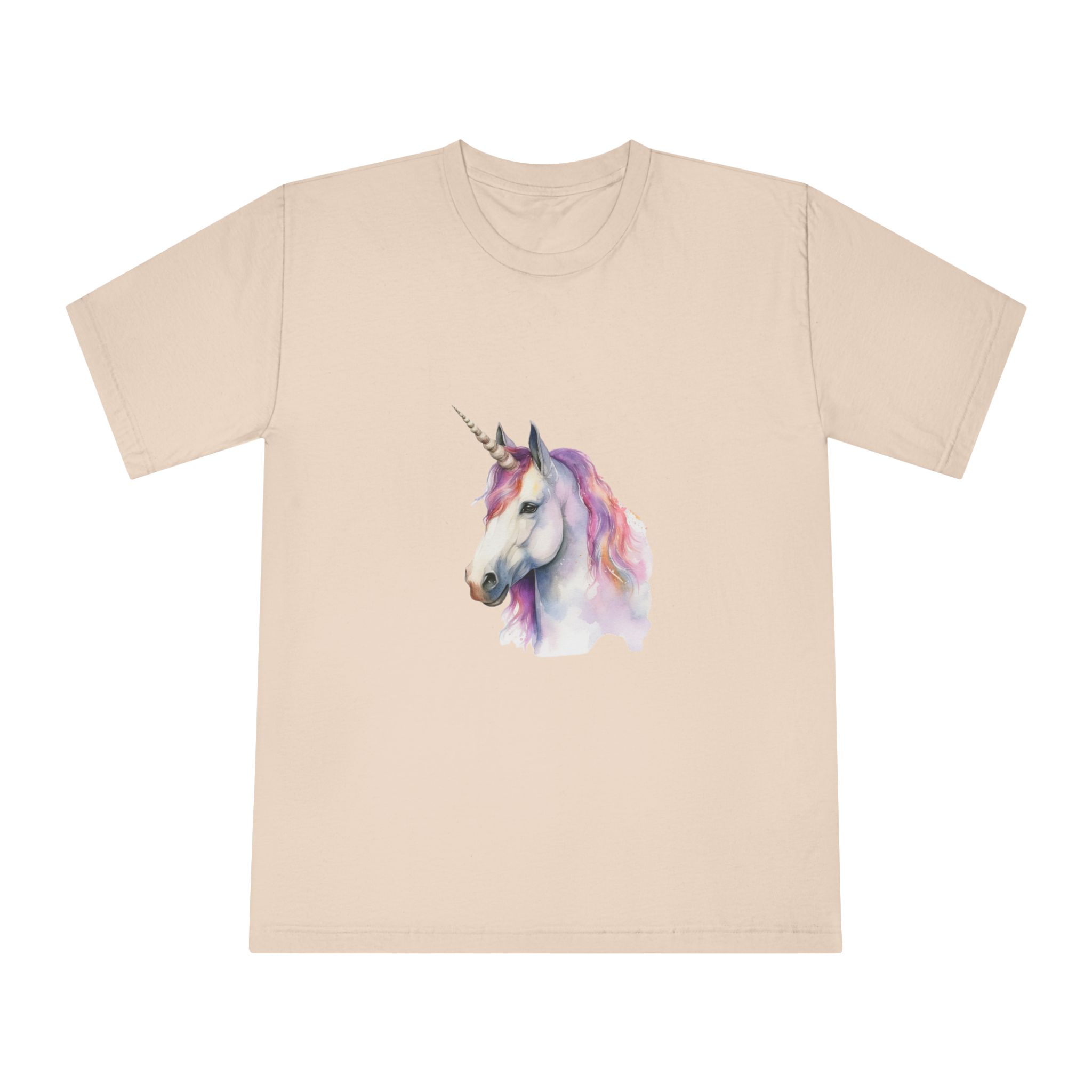 Unicorn With Purple Mane Pink Tail Unisex Classic Crewneck T Shirt - Image 9