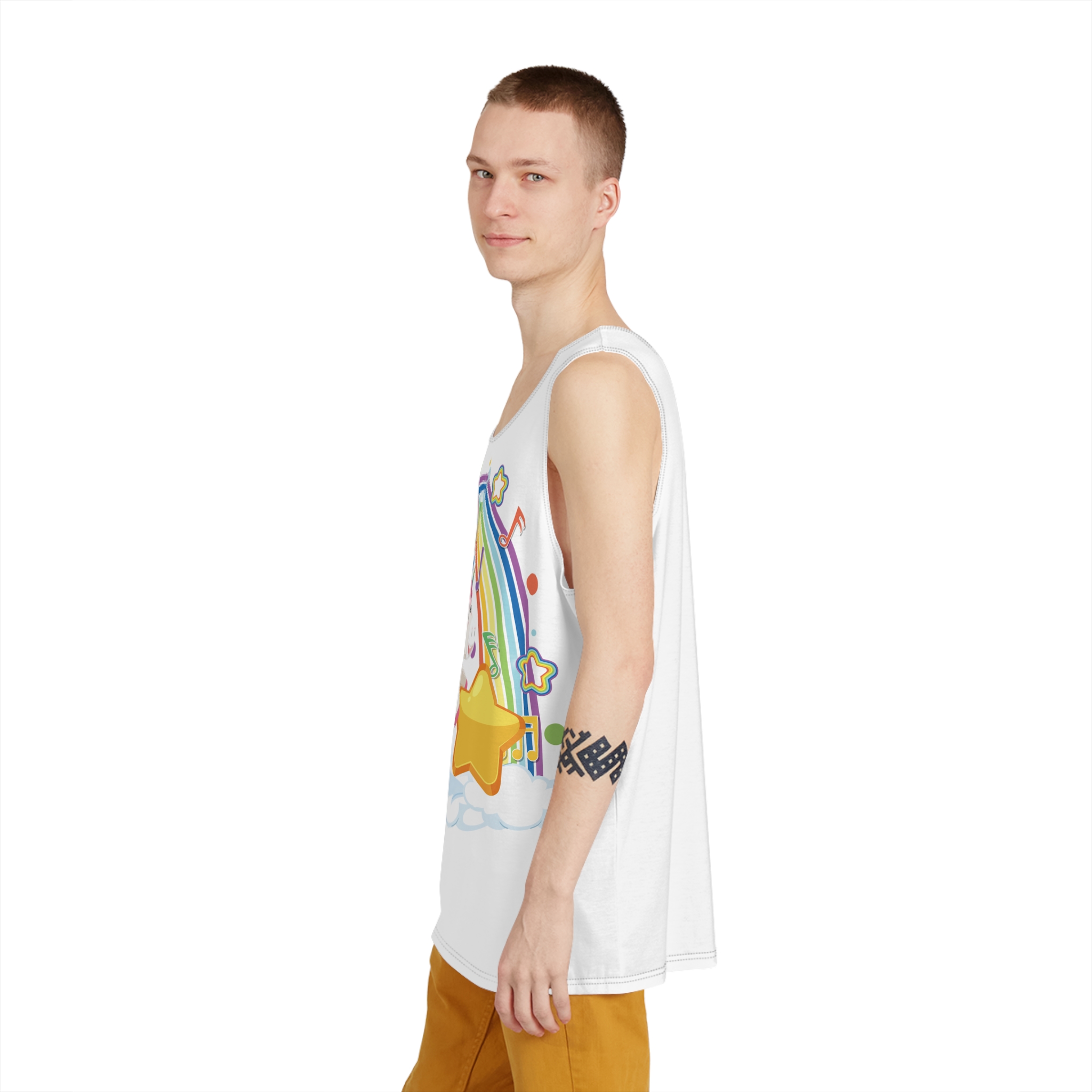 Unicorn V641 Mens Tank Aop