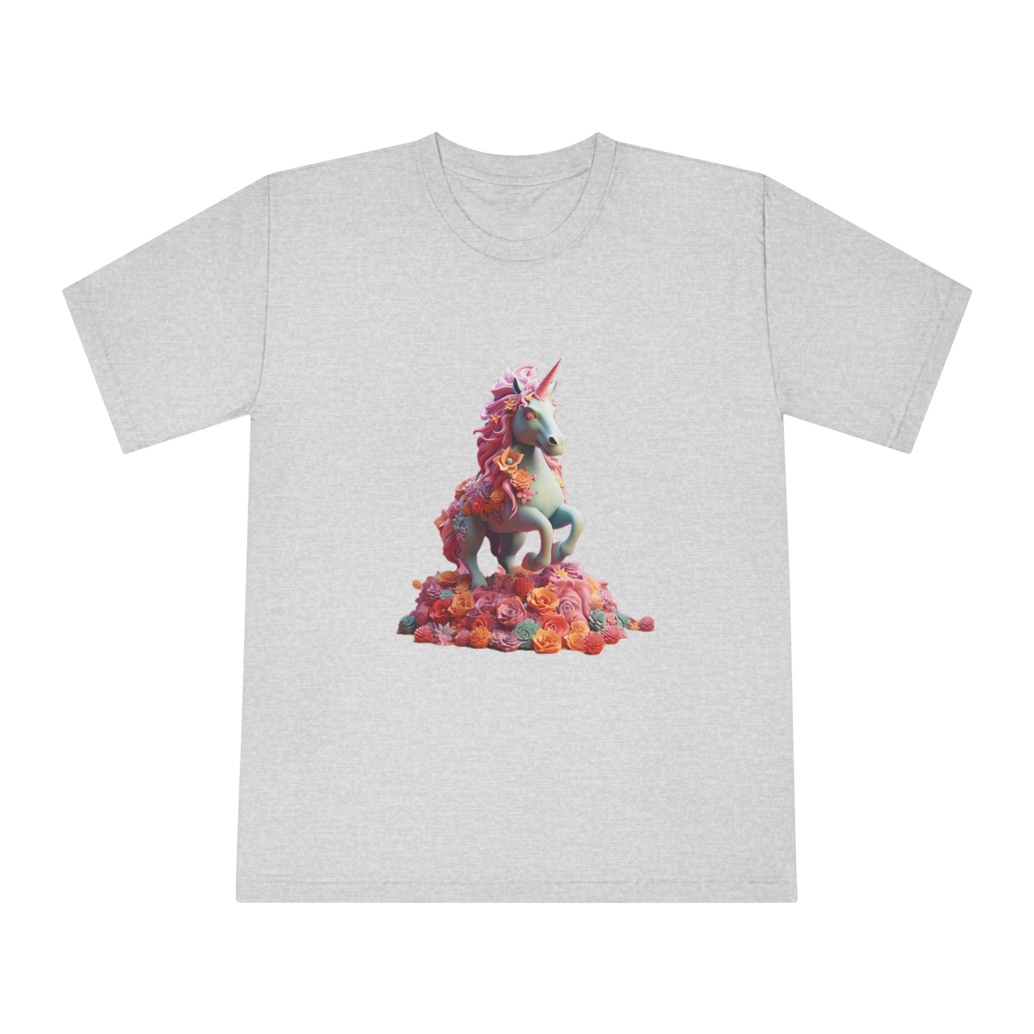Colorful 3d Mythical Unicorn (3) Copy Unisex Classic Crewneck T Shirt - Image 13