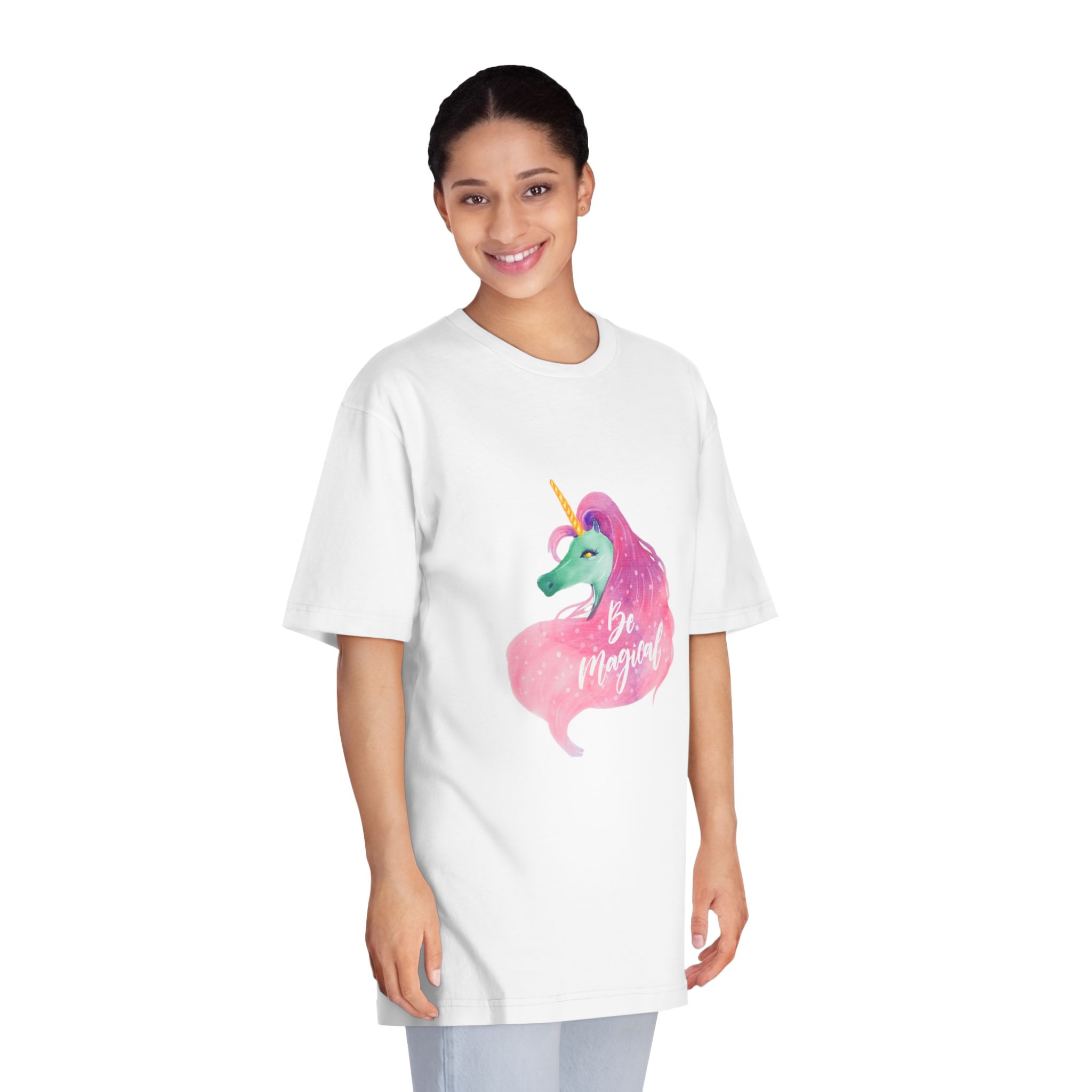 Unicorn V46 Unisex Classic Crewneck T Shirt - Image 3