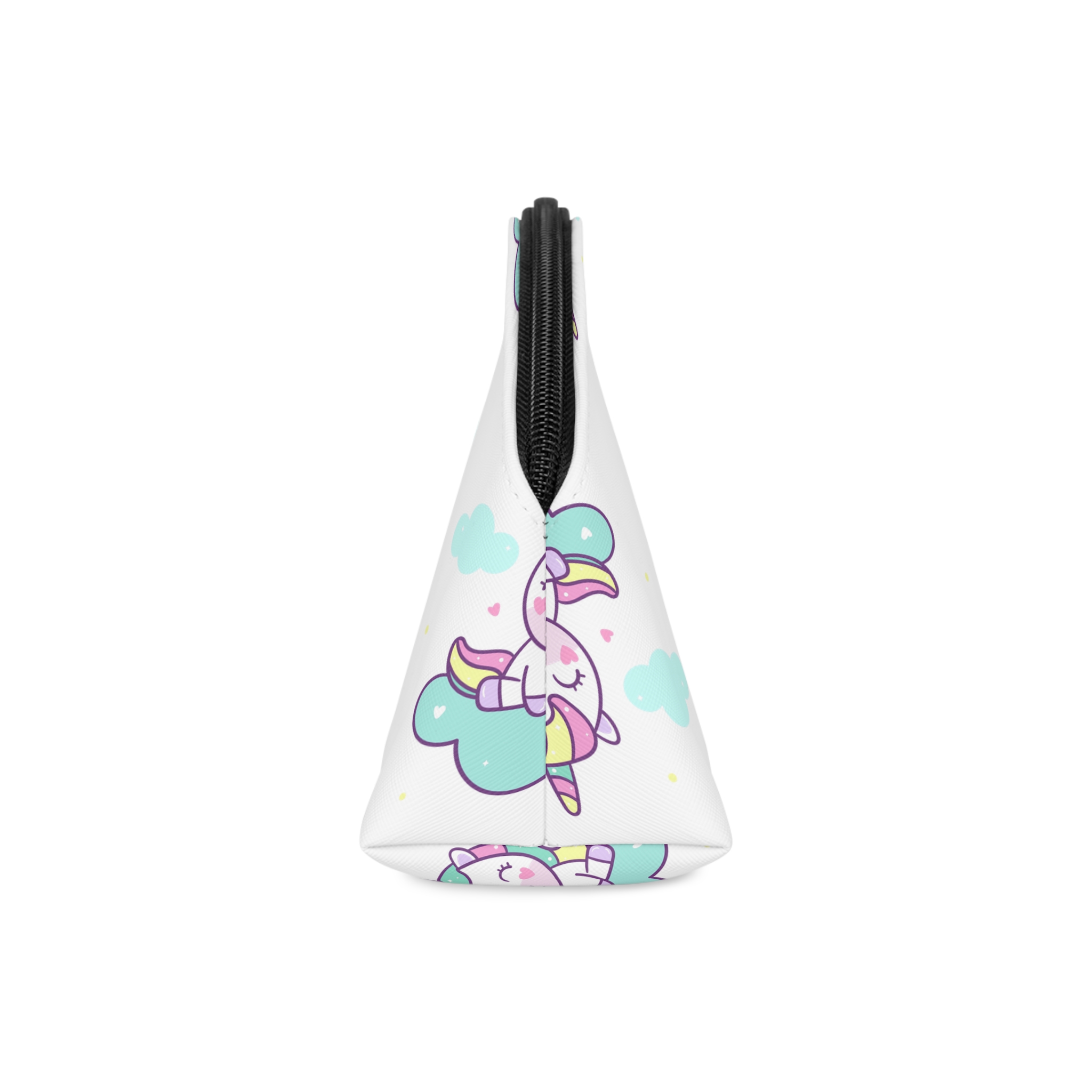 Cute Unicorn Vector Sit Cloud Makeup Bag - Image 4