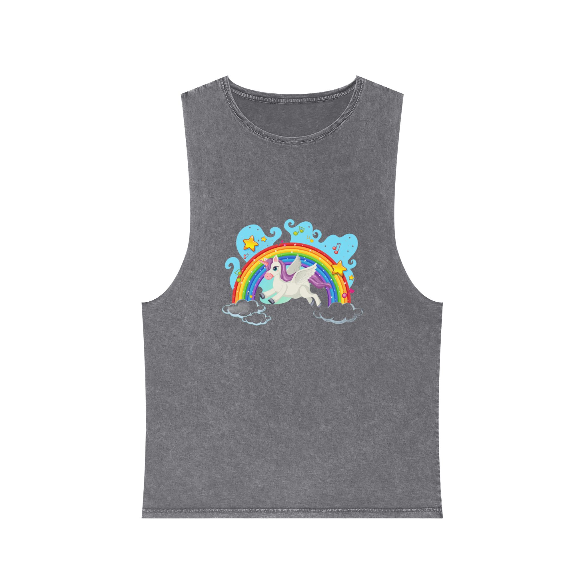 Unicorn V2 Unisex Stonewash Tank Top - Image 9