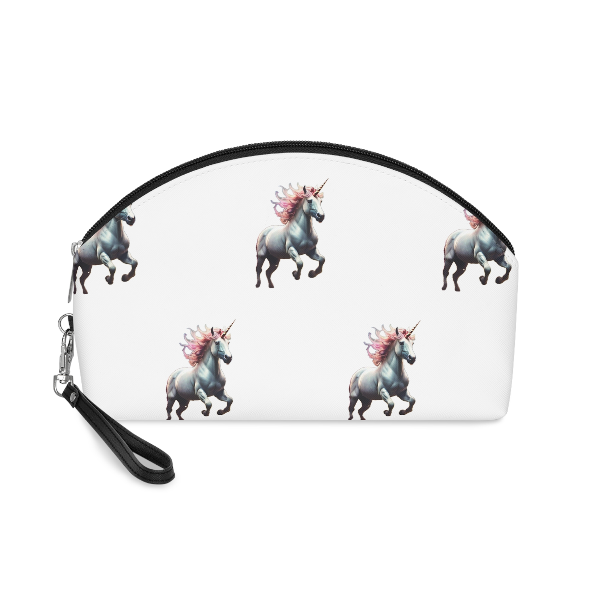 Beautiful Unicorn Running Magical Meadow Unicorn Background Images Whimsical Unicorn (22) Makeup Bag