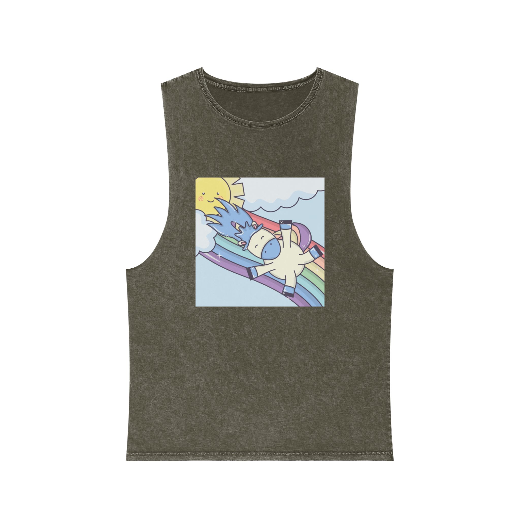 Unicorn V349 Unisex Stonewash Tank Top - Image 5