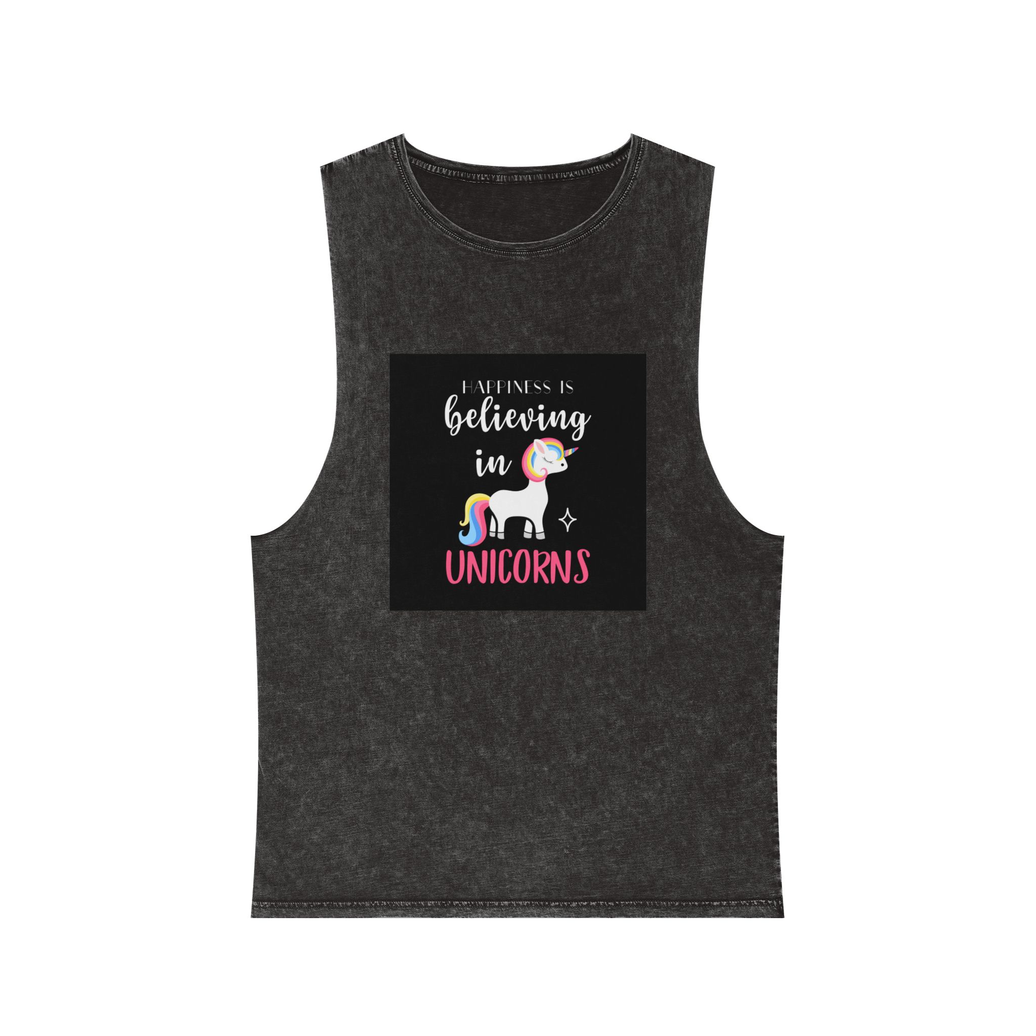Unicorn 11 Unisex Stonewash Tank Top