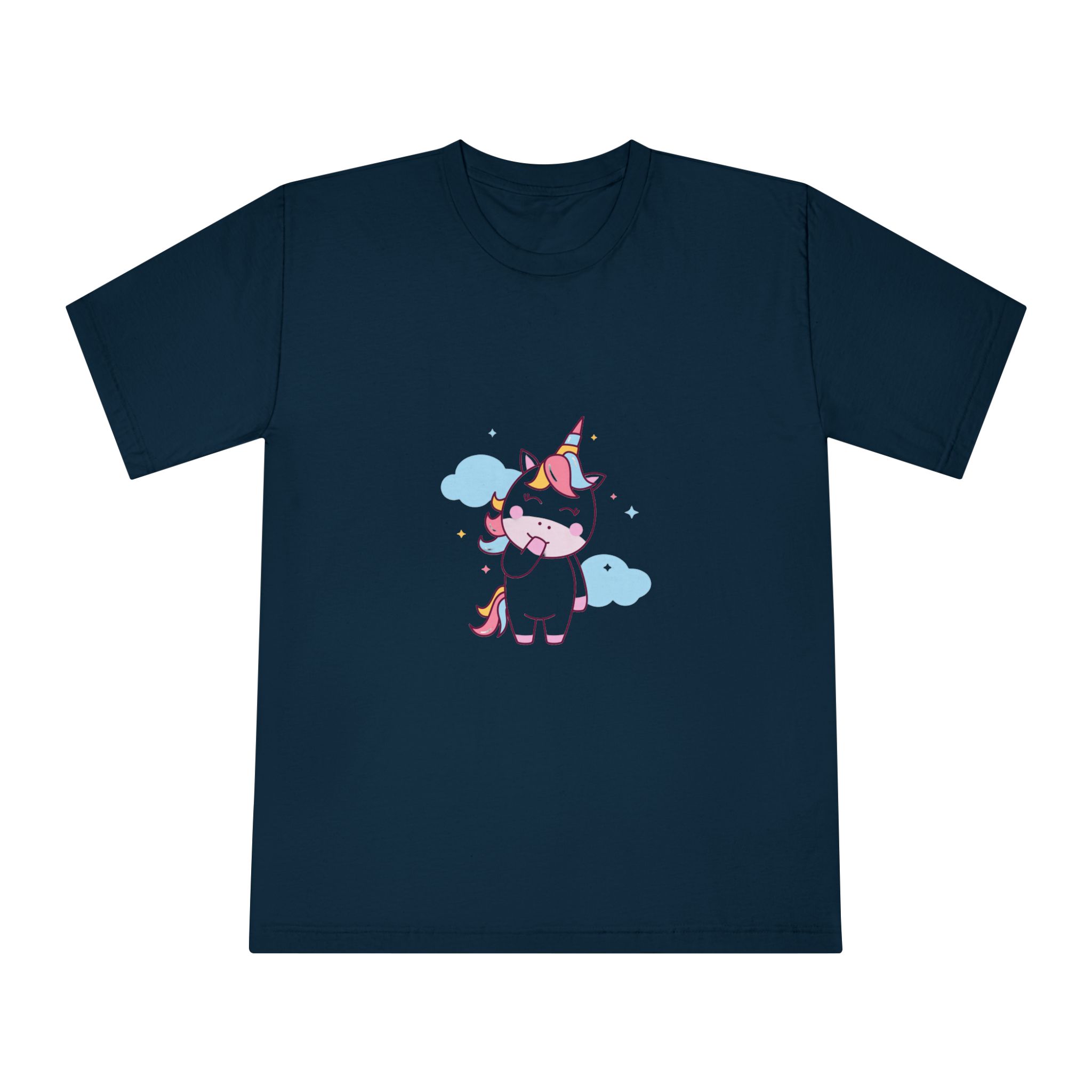 Cute Unicorn Illustration Unisex Classic Crewneck T Shirt - Image 17