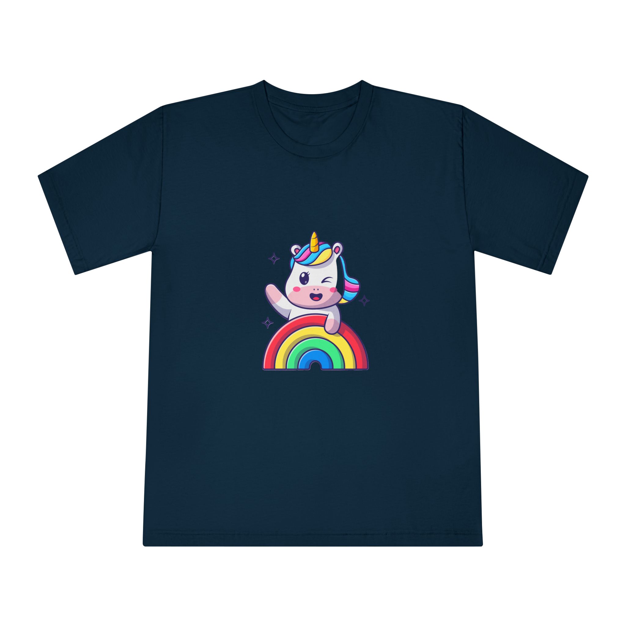 Cute Unicorn Rainbow Unisex Classic Crewneck T Shirt - Image 17