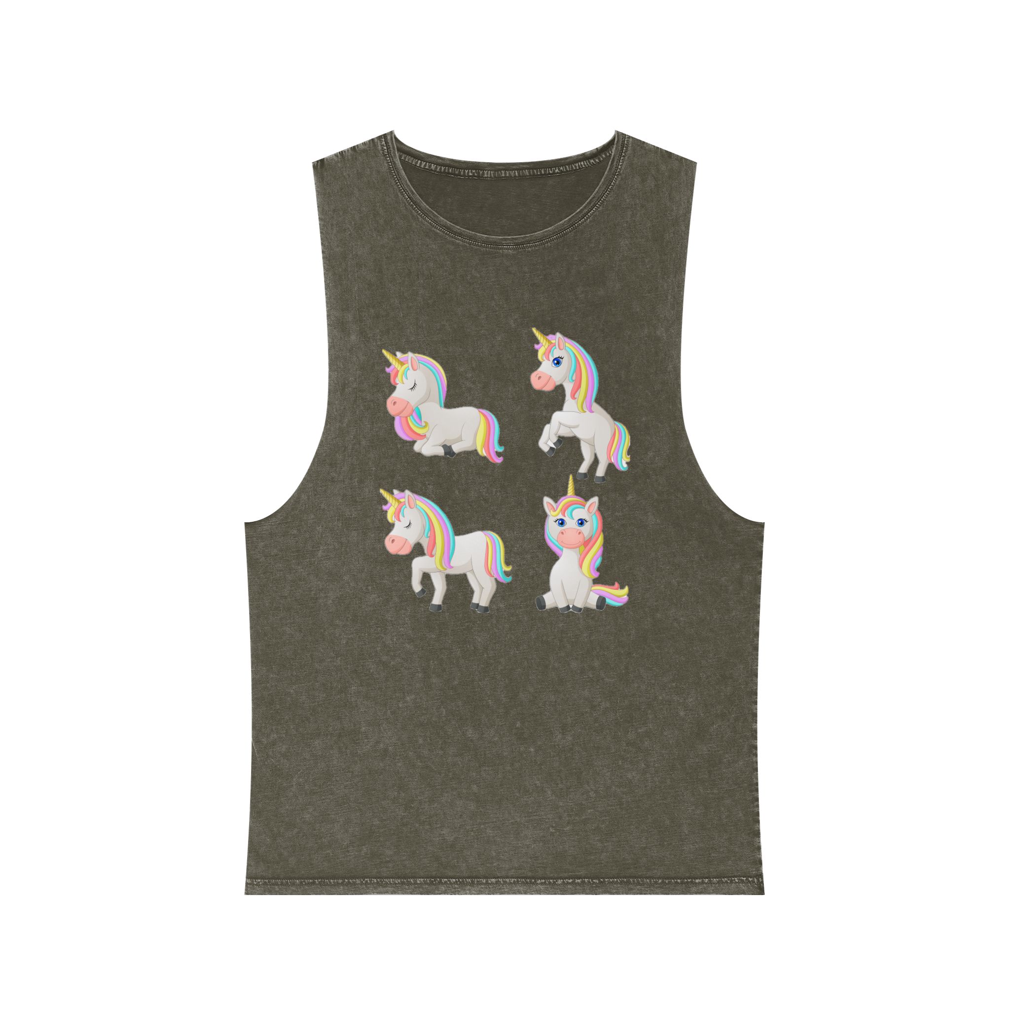 Unicorn V377 Unisex Stonewash Tank Top - Image 5