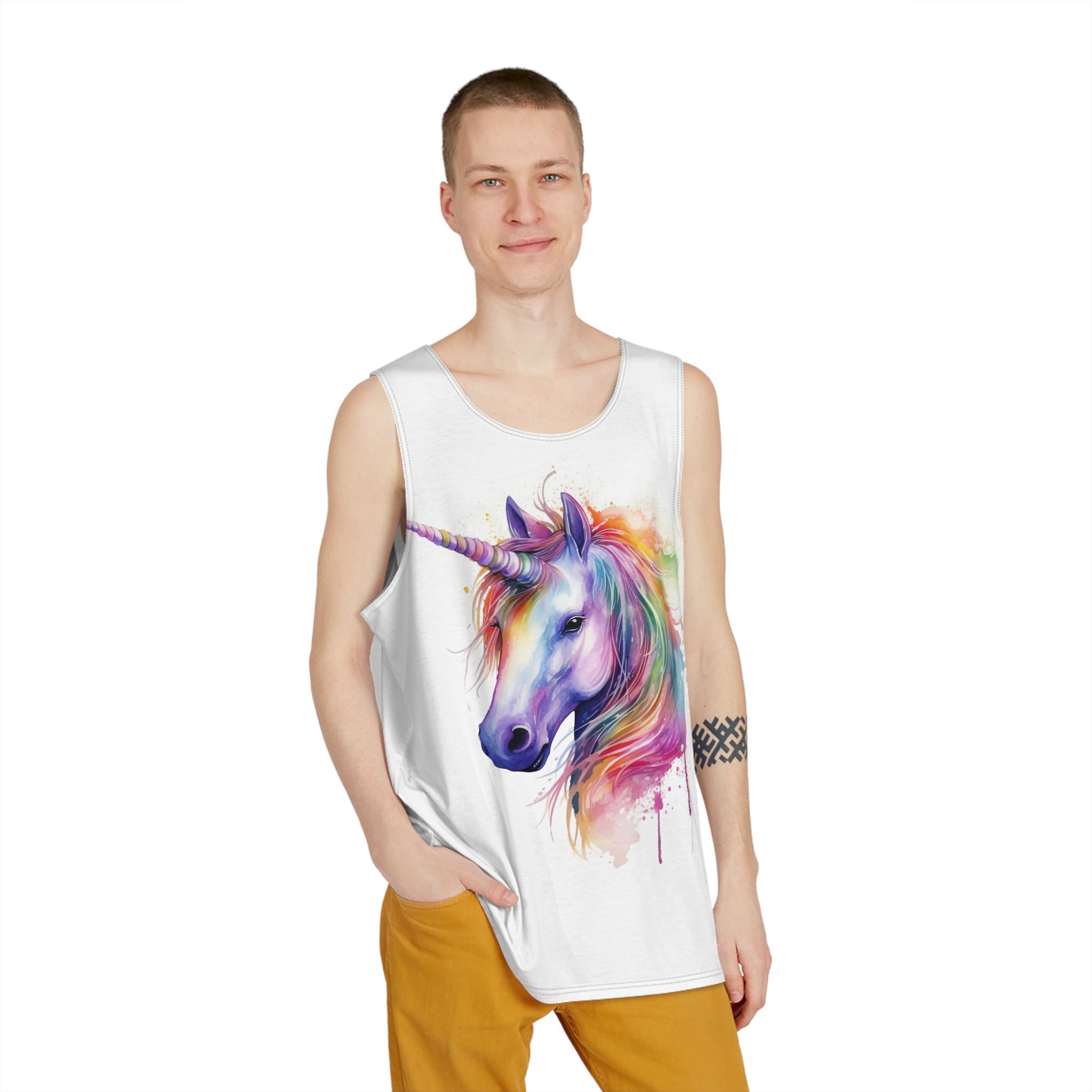 Unicorns 130 Mens Tank Aop - Image 3