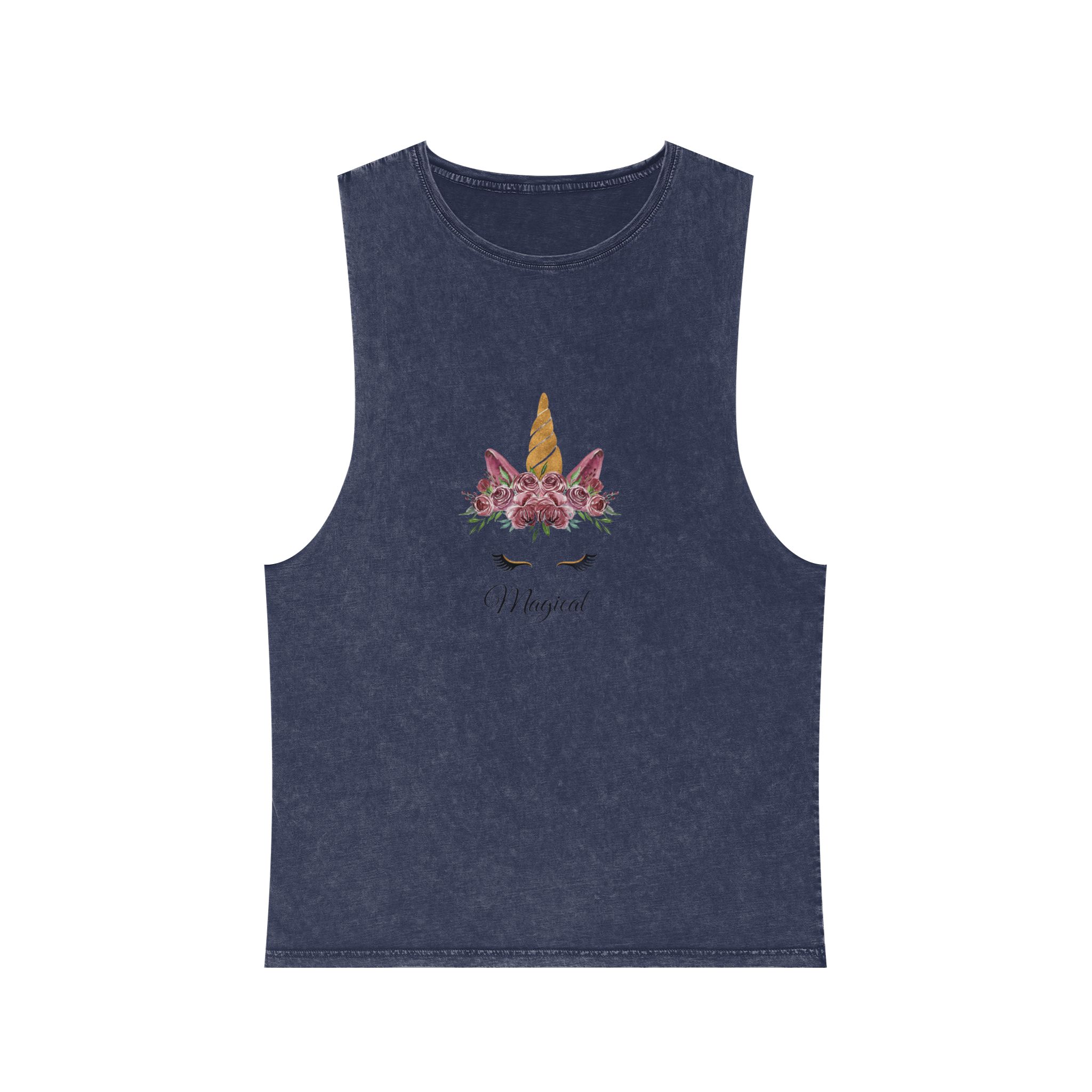 Unicorn V500 Unisex Stonewash Tank Top - Image 13