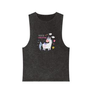 I Belive In Unicorns 1 162429 Unisex Stonewash Tank Top
