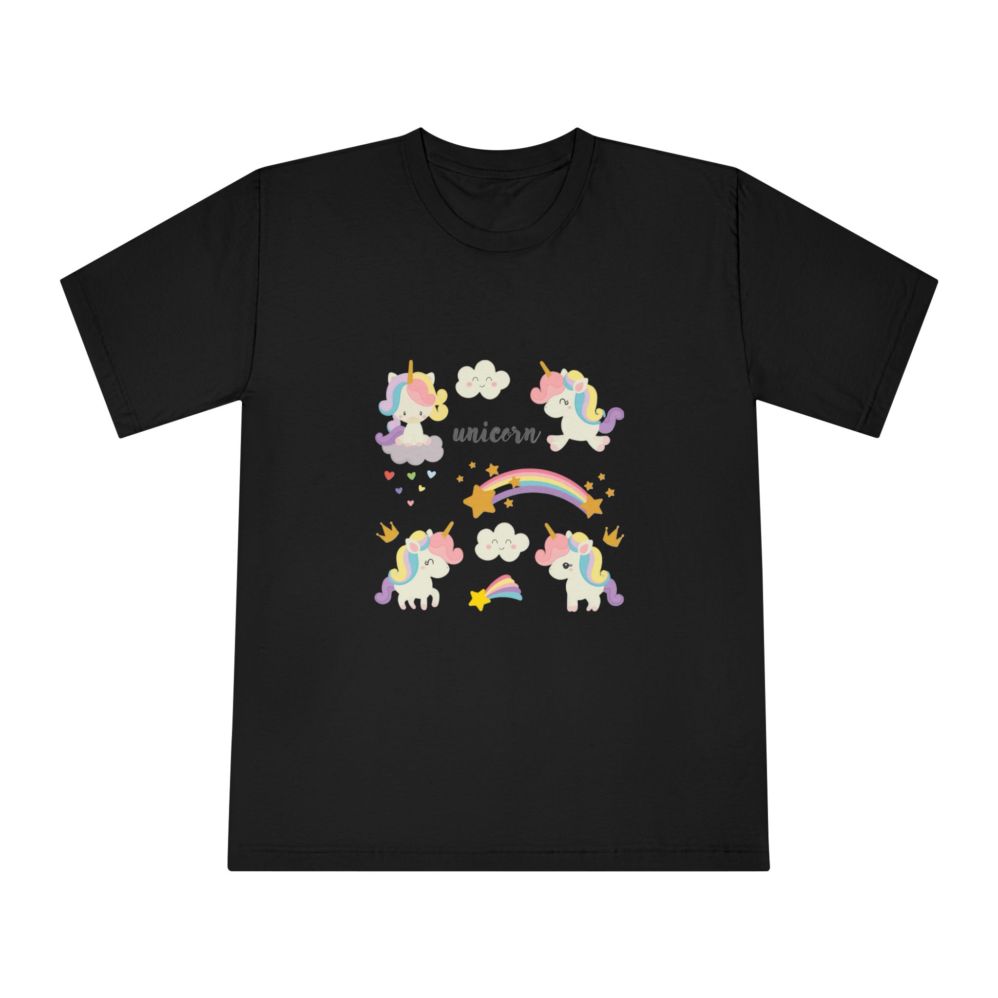 Unicorns 40 Unisex Classic Crewneck T Shirt - Image 5