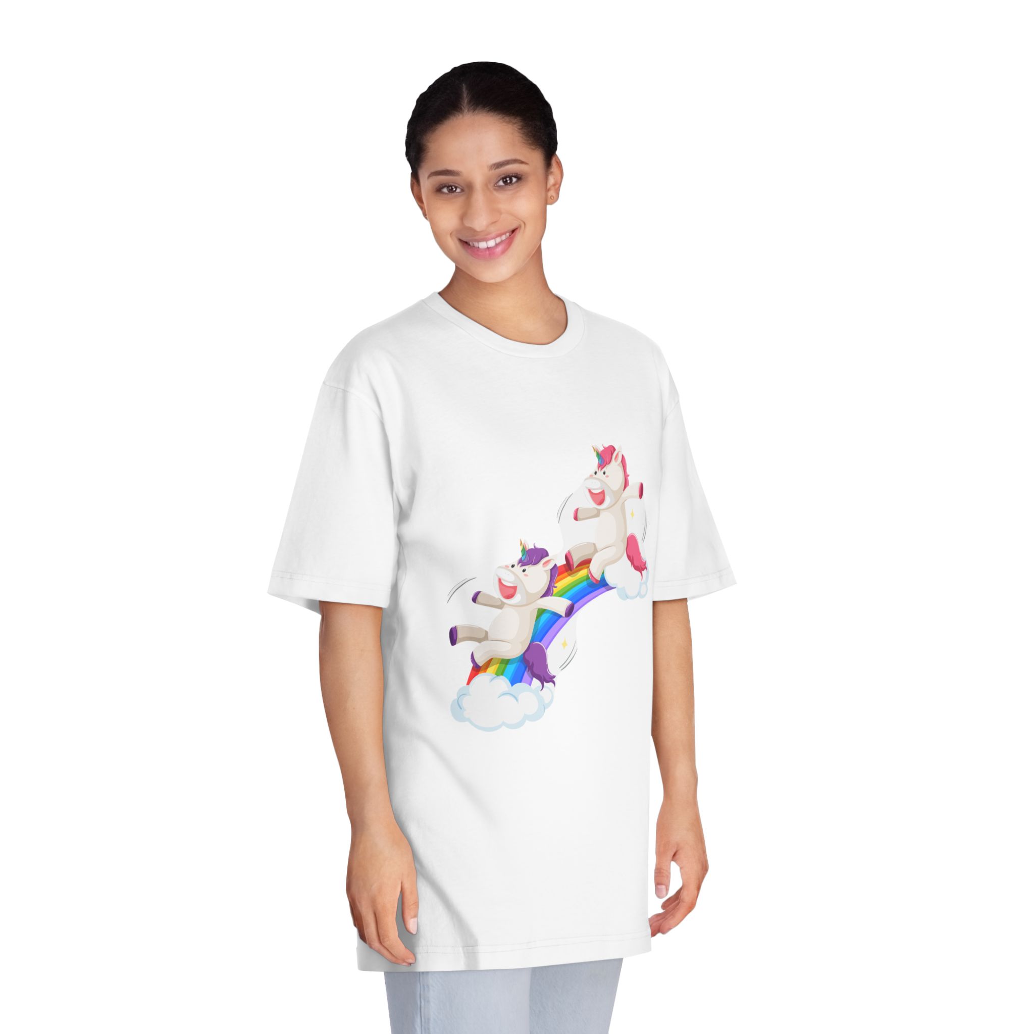 Unicorns 74 Unisex Classic Crewneck T Shirt - Image 3