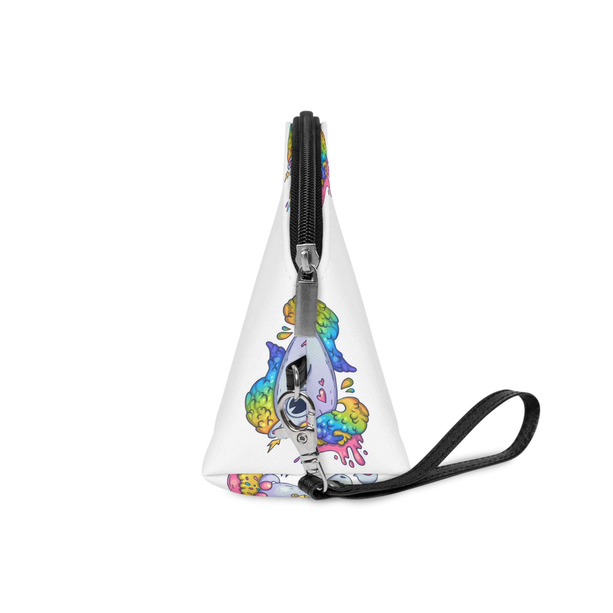 Rainbow Unicorn Cartoon Vector Character Trendy Style Vector Illustration Makeup Bag - Image 3