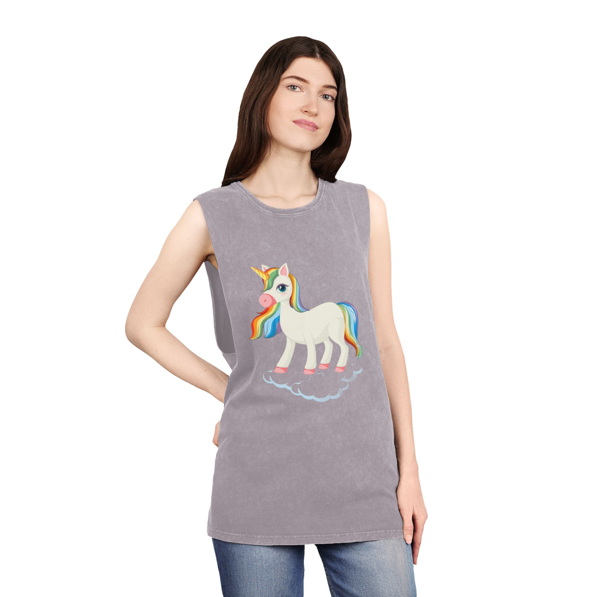 Unicorn V469 Unisex Stonewash Tank Top - Image 20