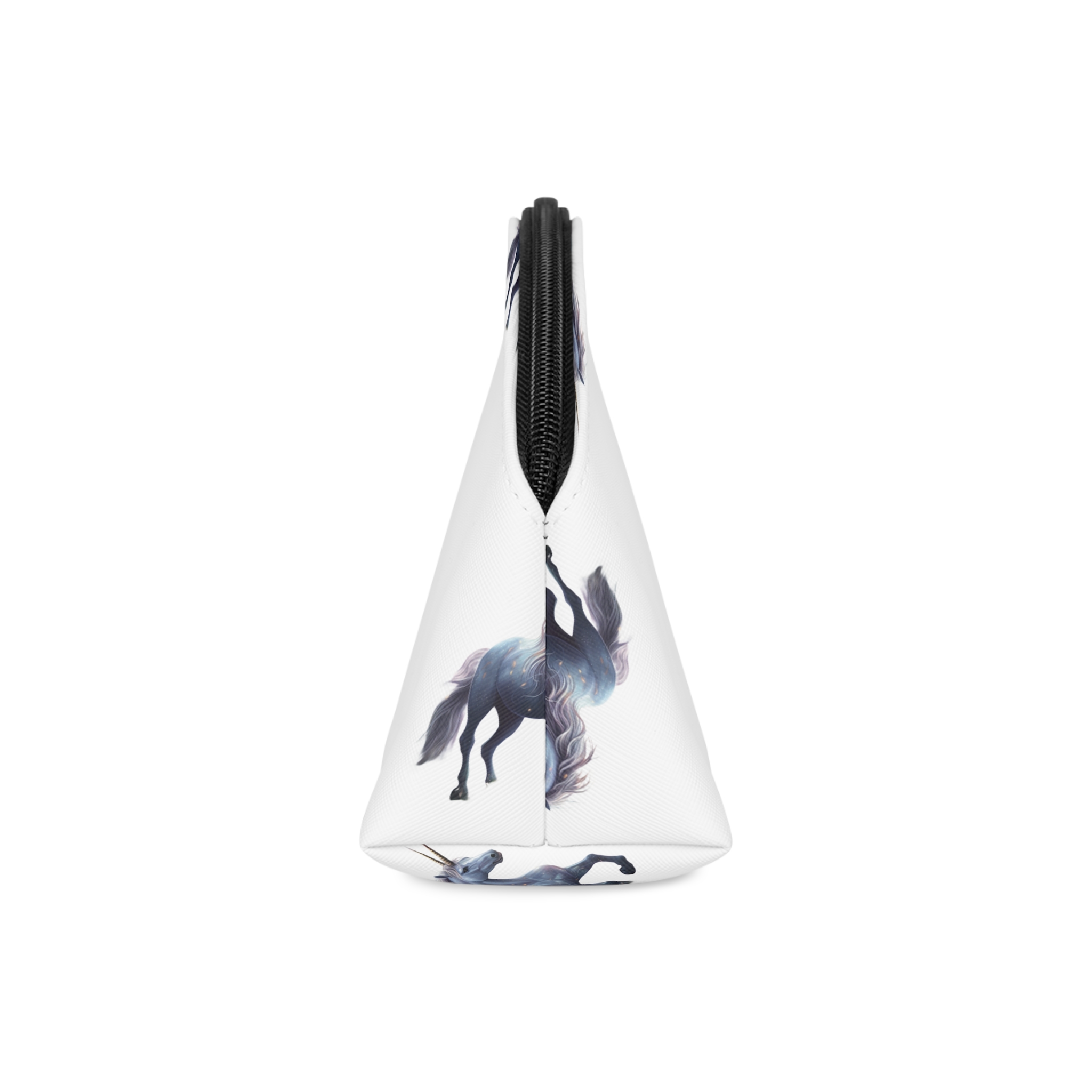 Unicorn Forest With Castle Background Generative Ai Makeup Bag - Image 4