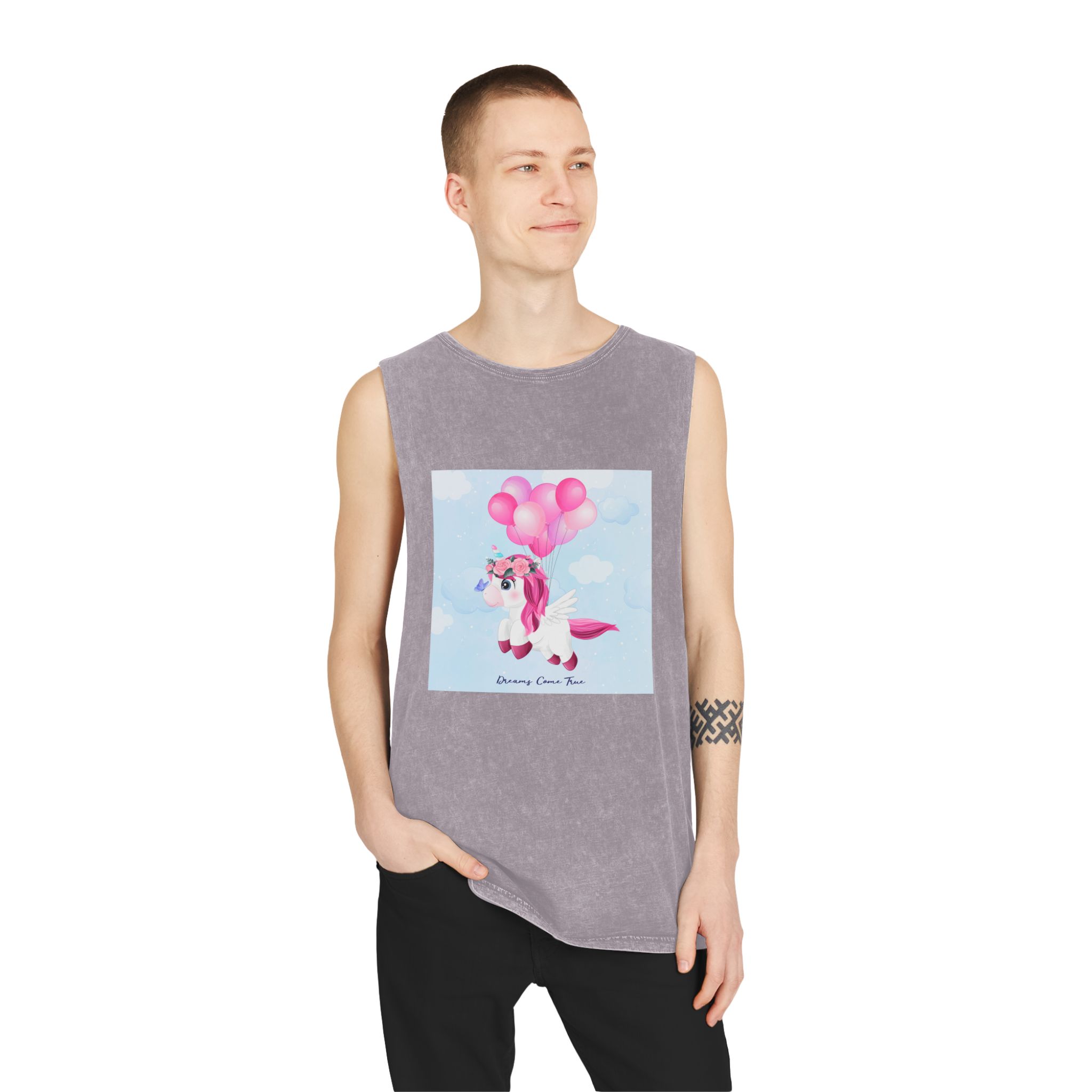 Unicorn V493 Unisex Stonewash Tank Top - Image 19