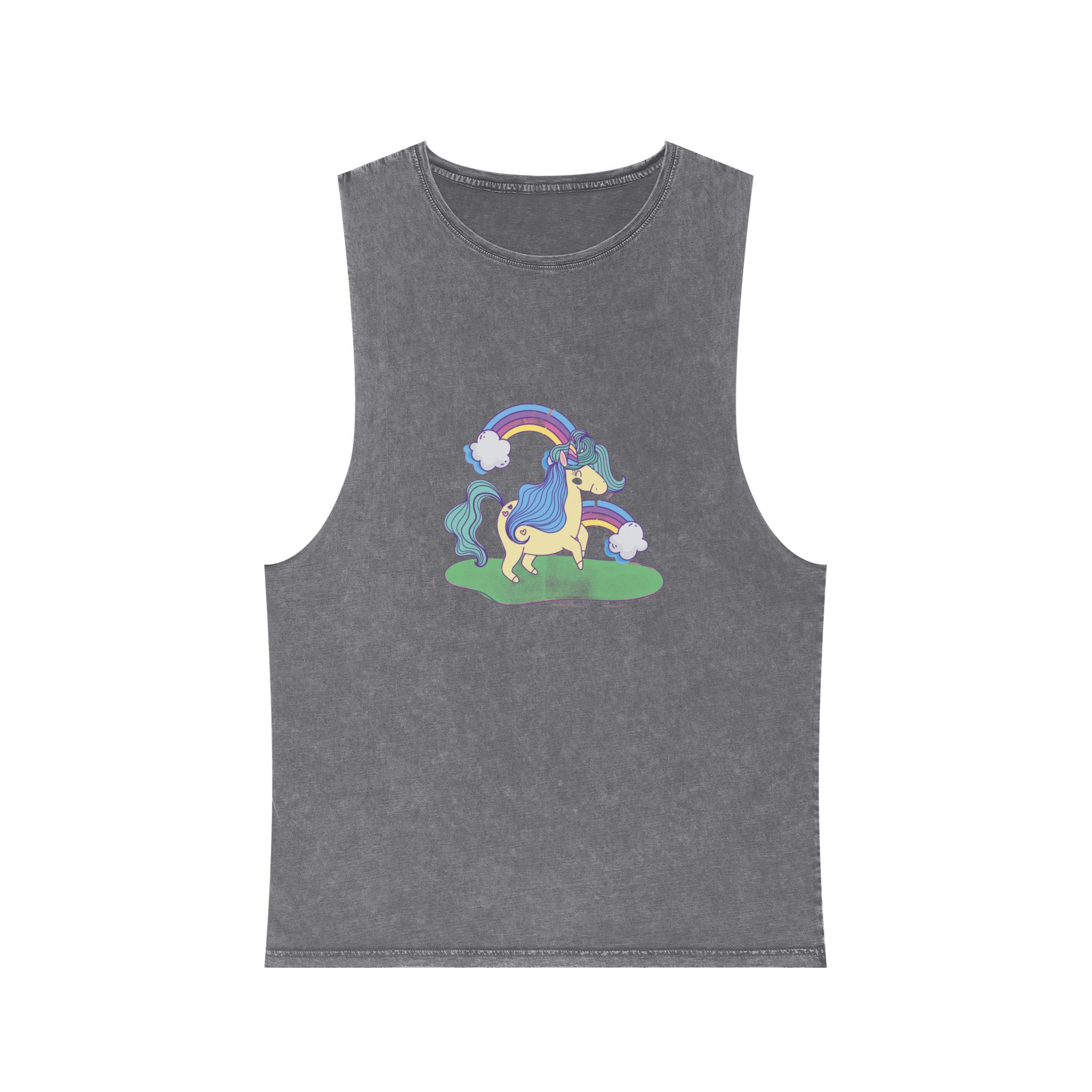 Unicorn V382 Unisex Stonewash Tank Top - Image 9