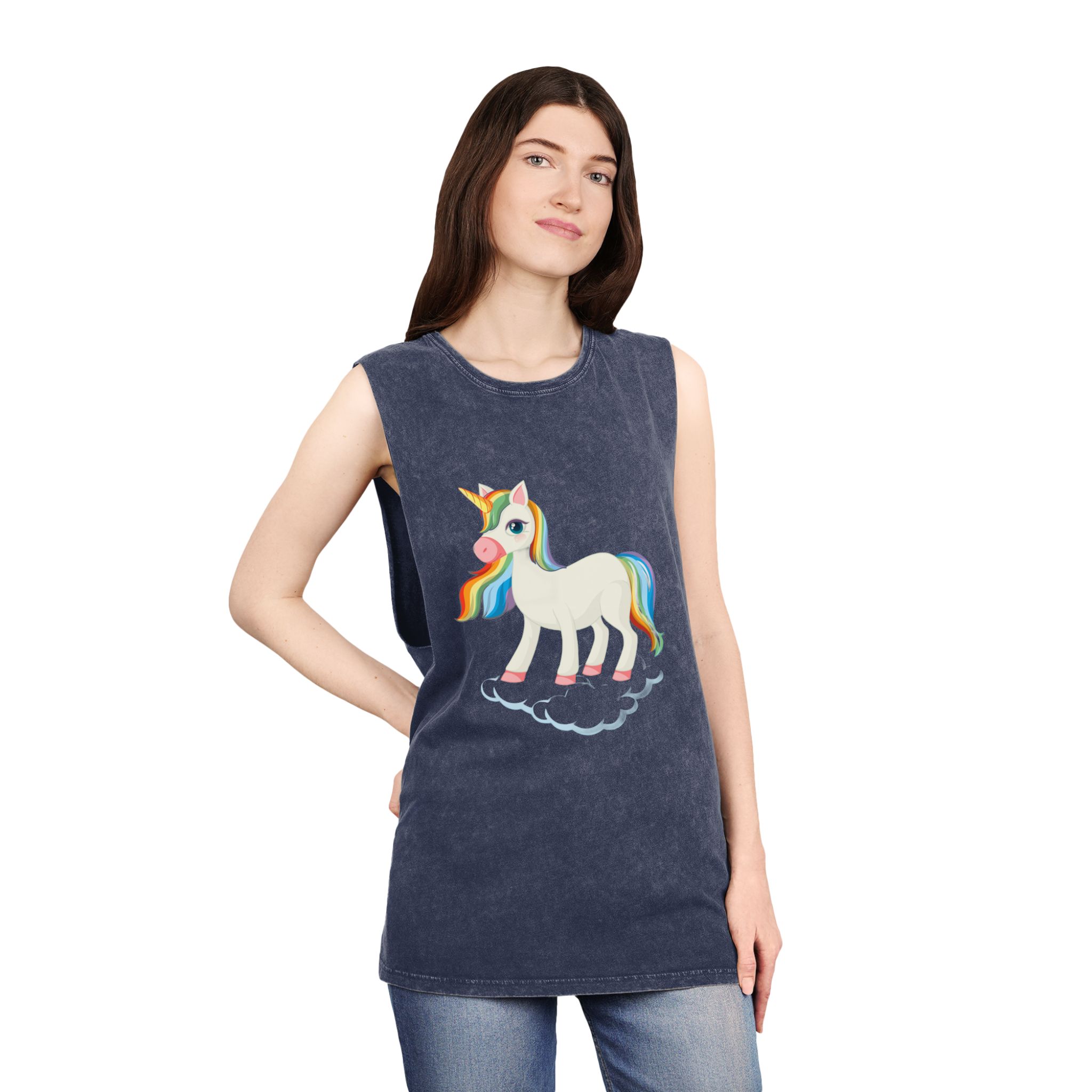 Unicorn V469 Unisex Stonewash Tank Top - Image 16