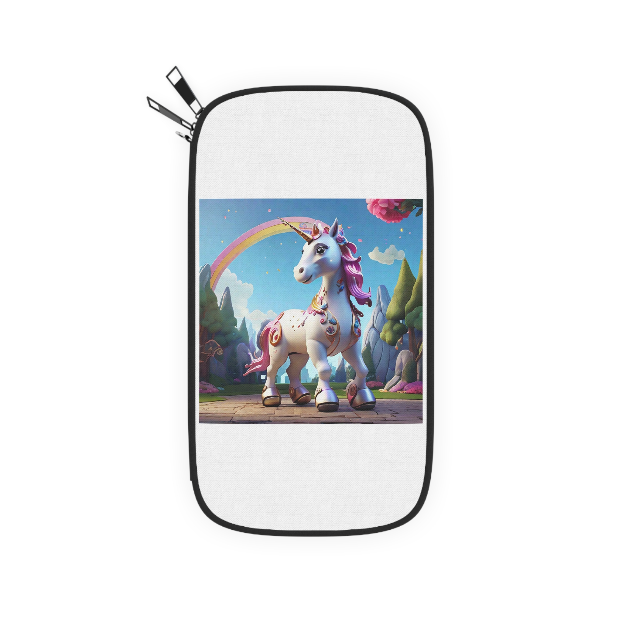 Animated Unicorn Children Generated By Ai (7) Passport Wallet - Image 2