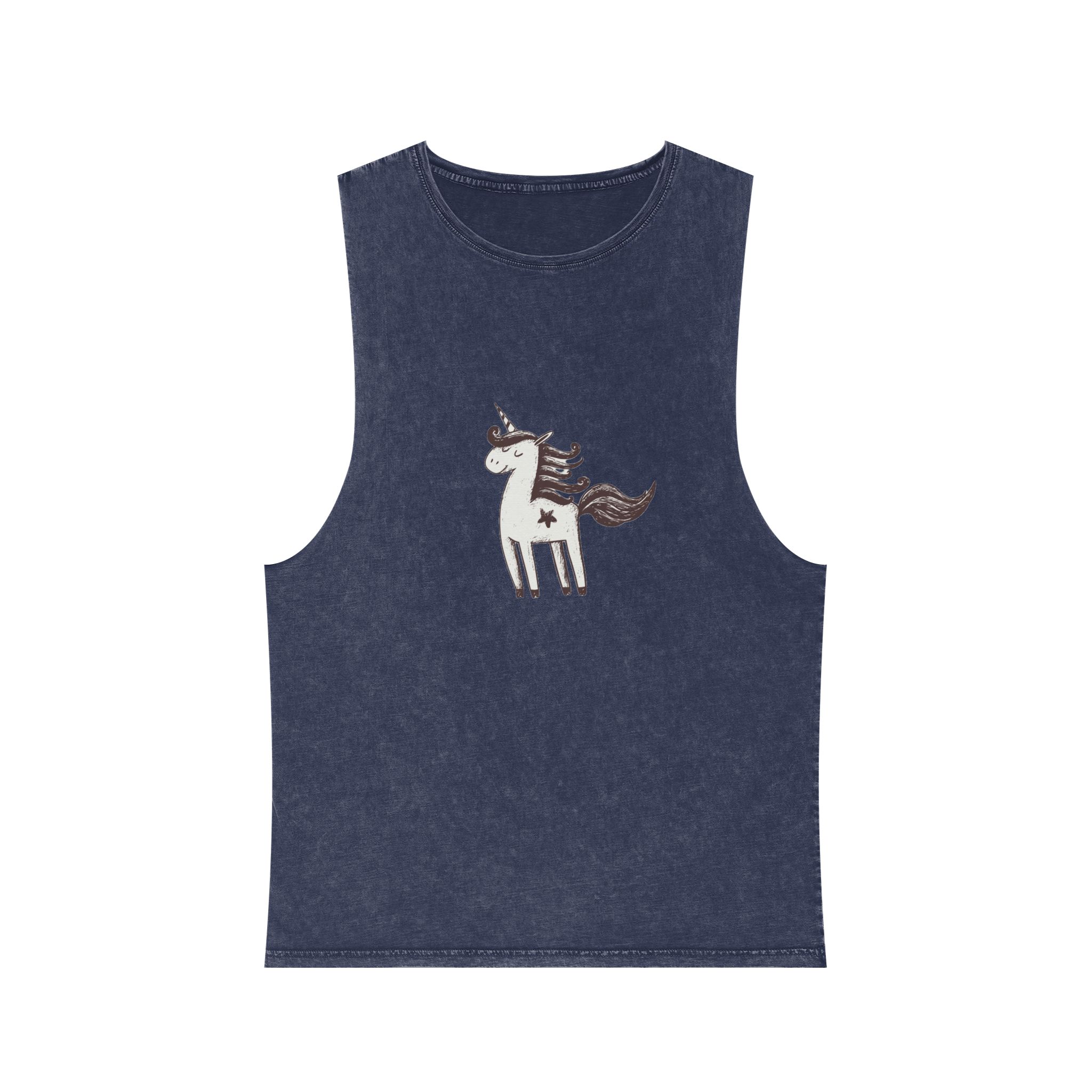 Unicorn V45 Unisex Stonewash Tank Top - Image 13