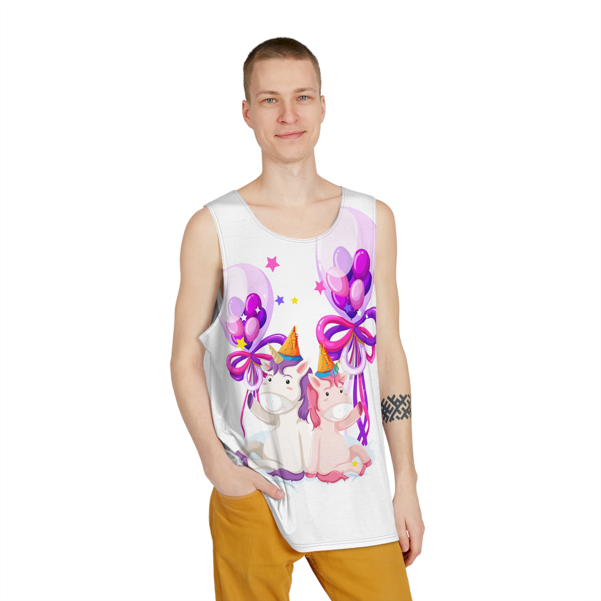 Unicorns 82 Mens Tank Aop - Image 3