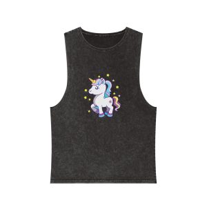 Unicorn 2 Unisex Stonewash Tank Top