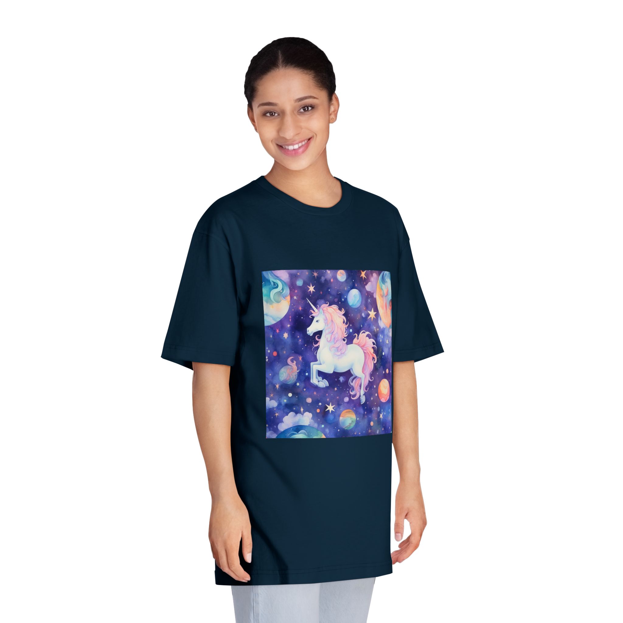 There Is Unicorn That Is Flying Through Sky Generative Ai Unisex Classic Crewneck T Shirt - Image 19