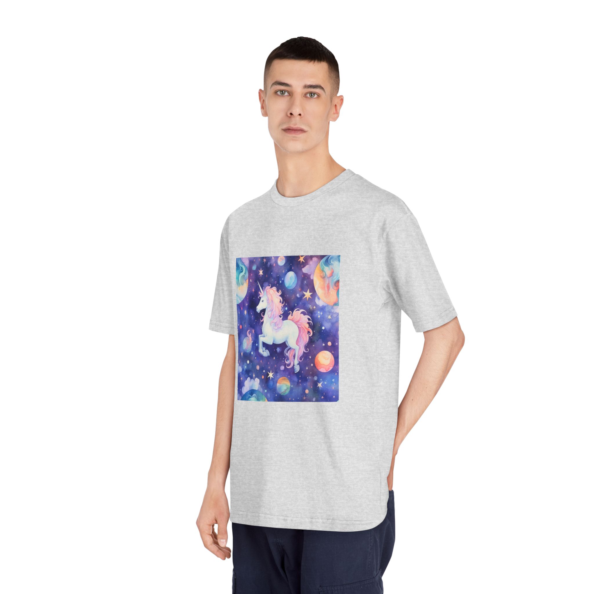 There Is Unicorn That Is Flying Through Sky Generative Ai Unisex Classic Crewneck T Shirt - Image 16