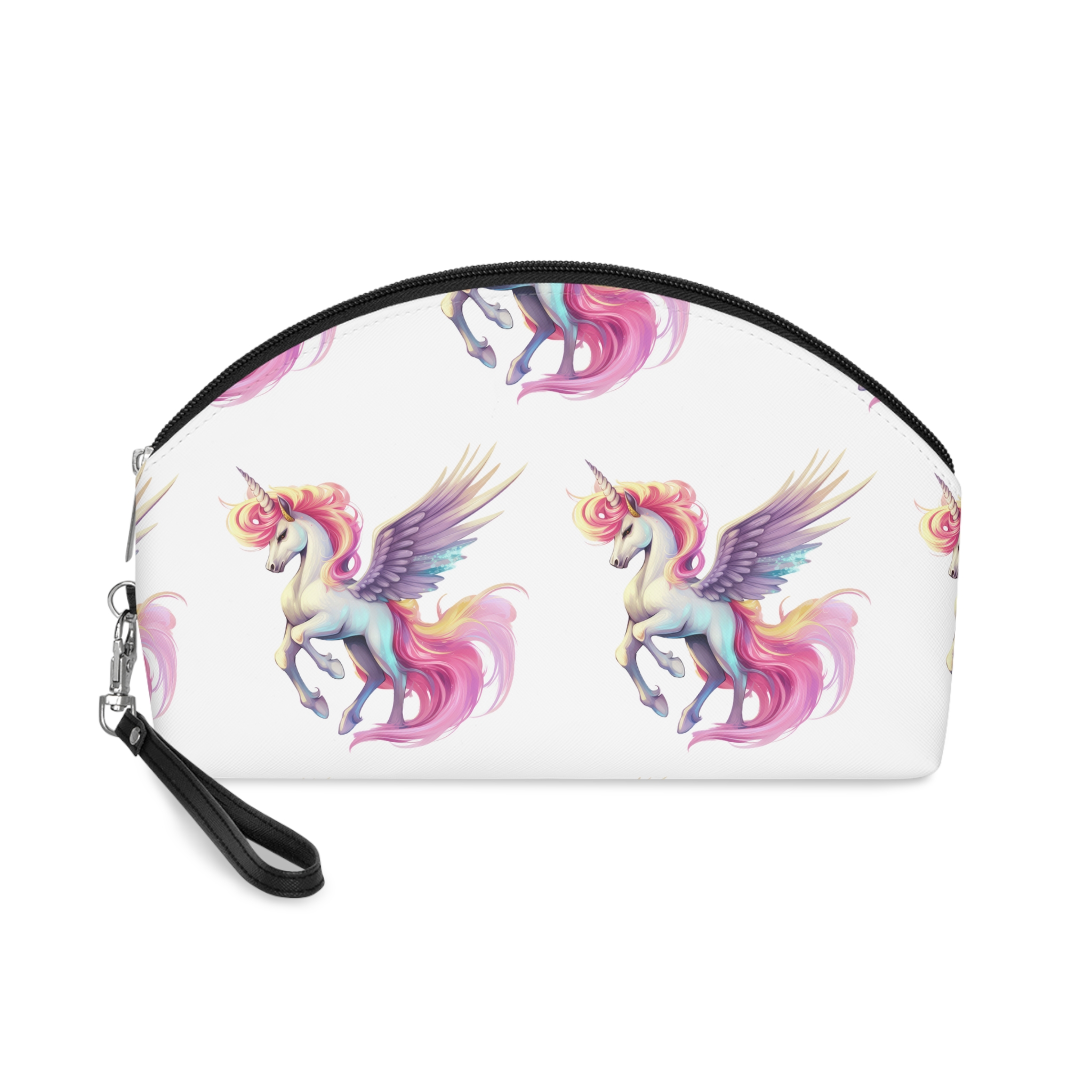 Unicorn With Wings Pink Mane Makeup Bag