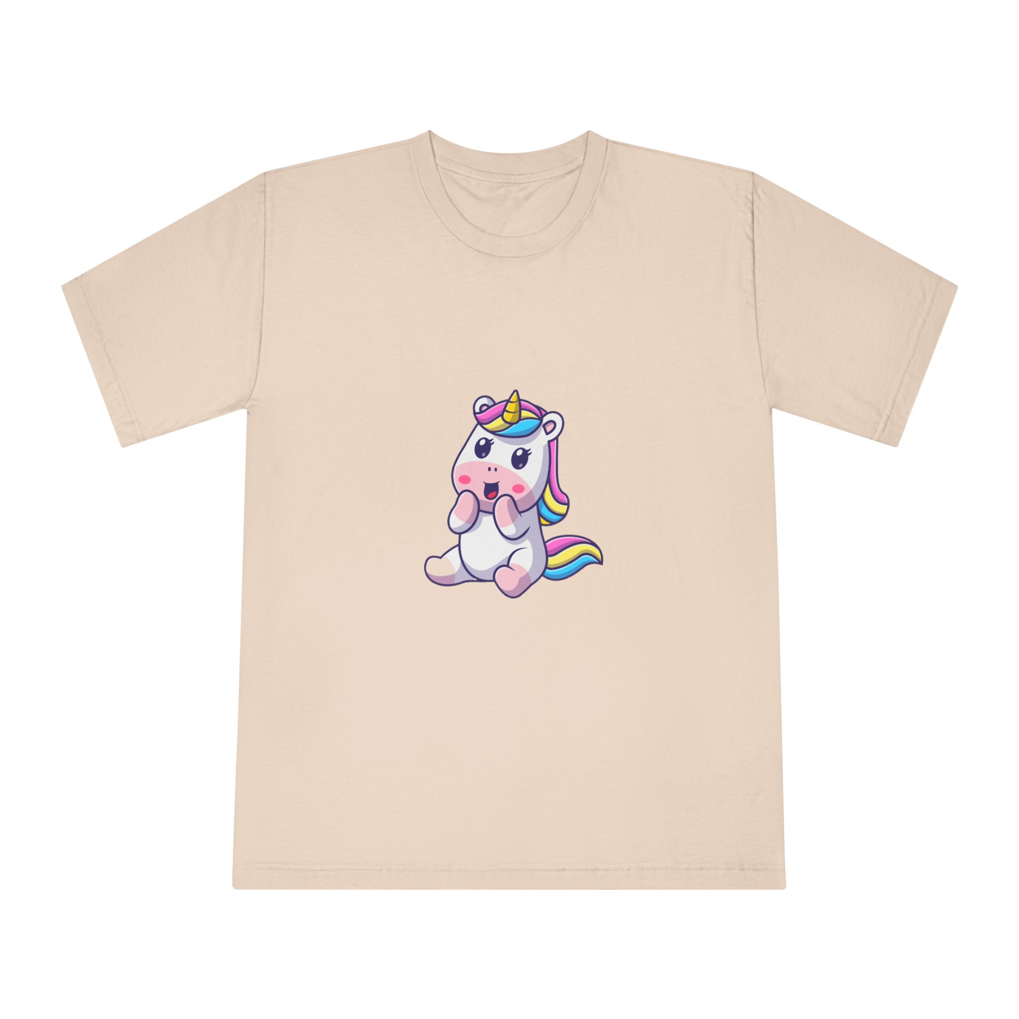 Cute Unicorn Happy Unisex Classic Crewneck T Shirt - Image 9