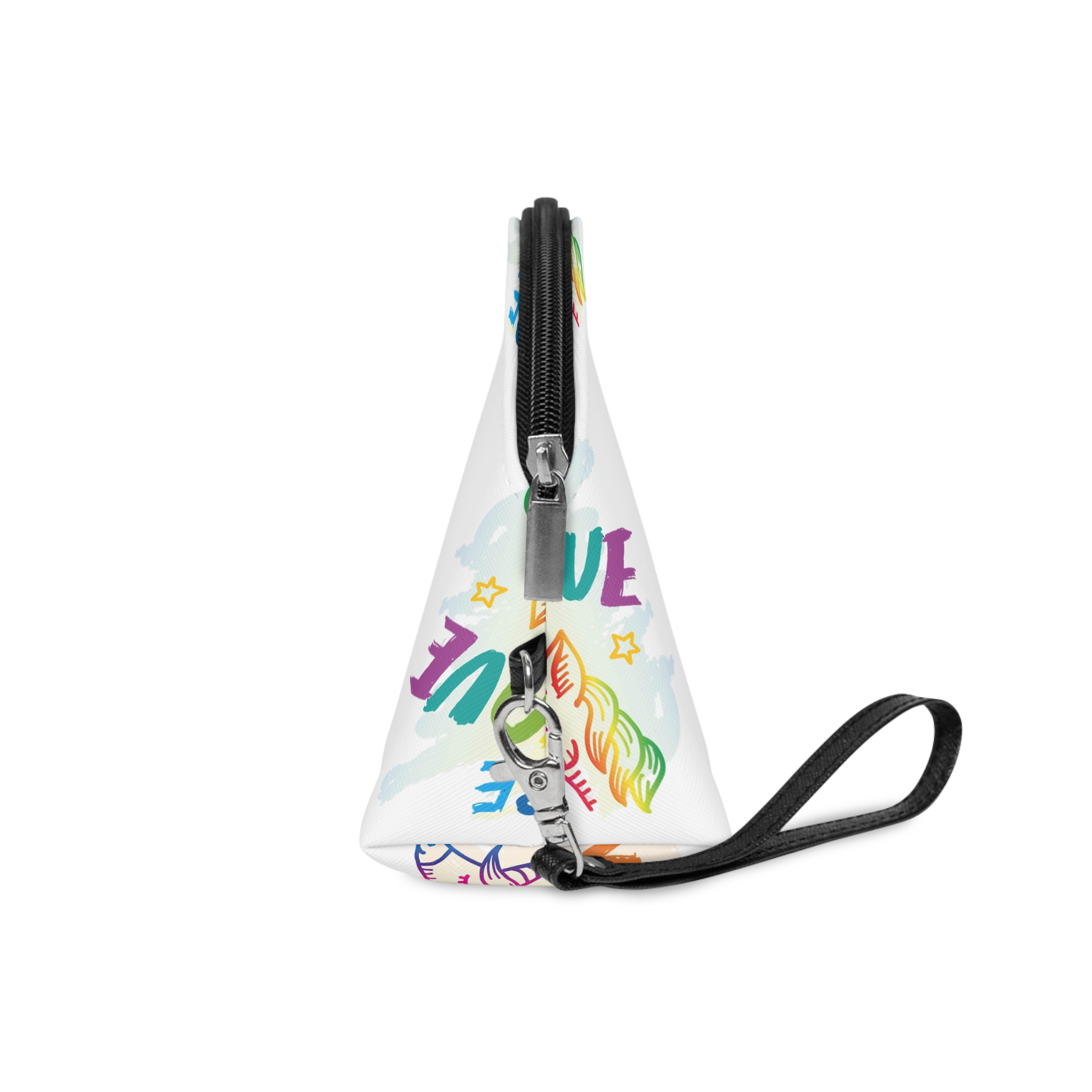 Colorful Unicorn With Words Be Unique It Makeup Bag - Image 3