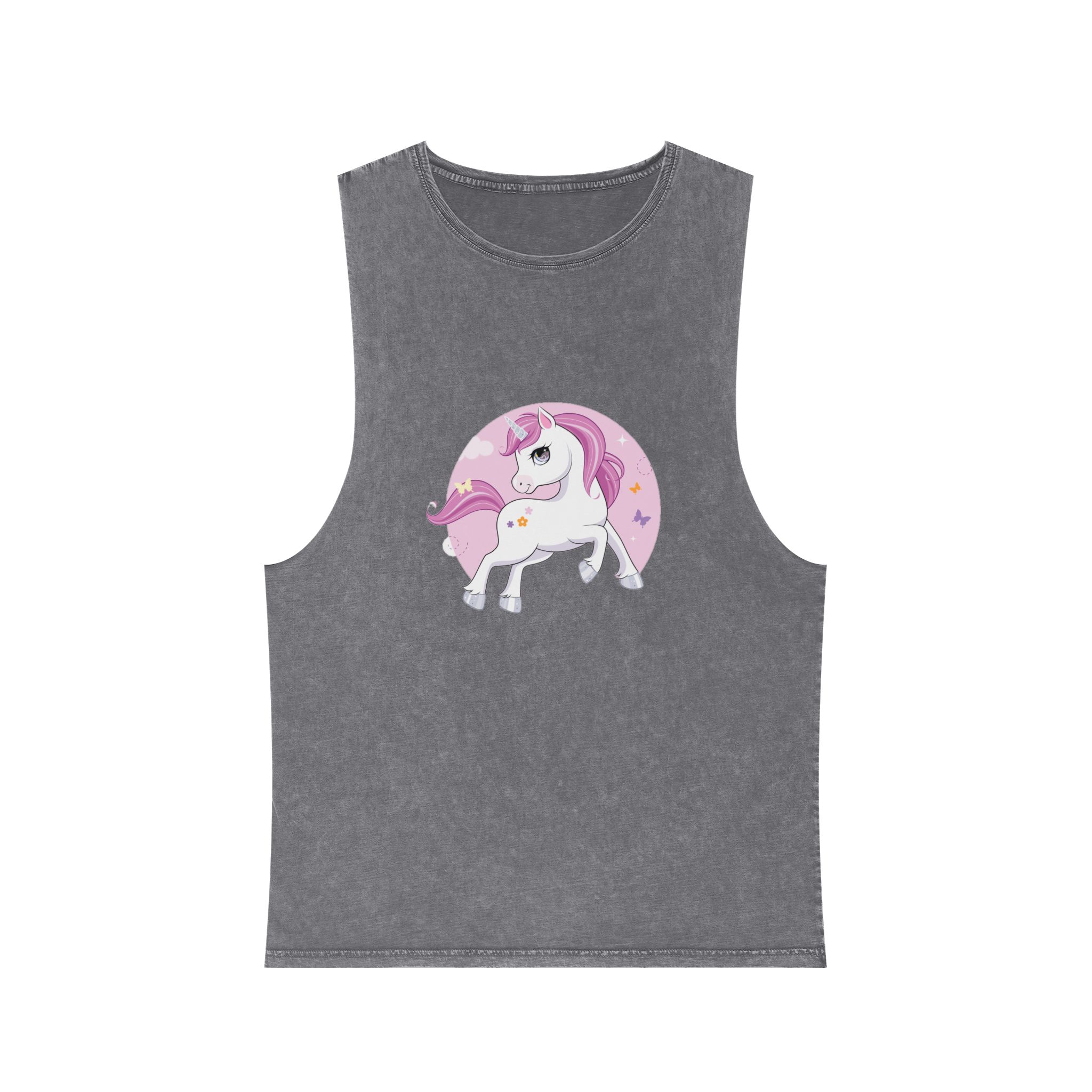 Unicorn V380 Unisex Stonewash Tank Top - Image 9