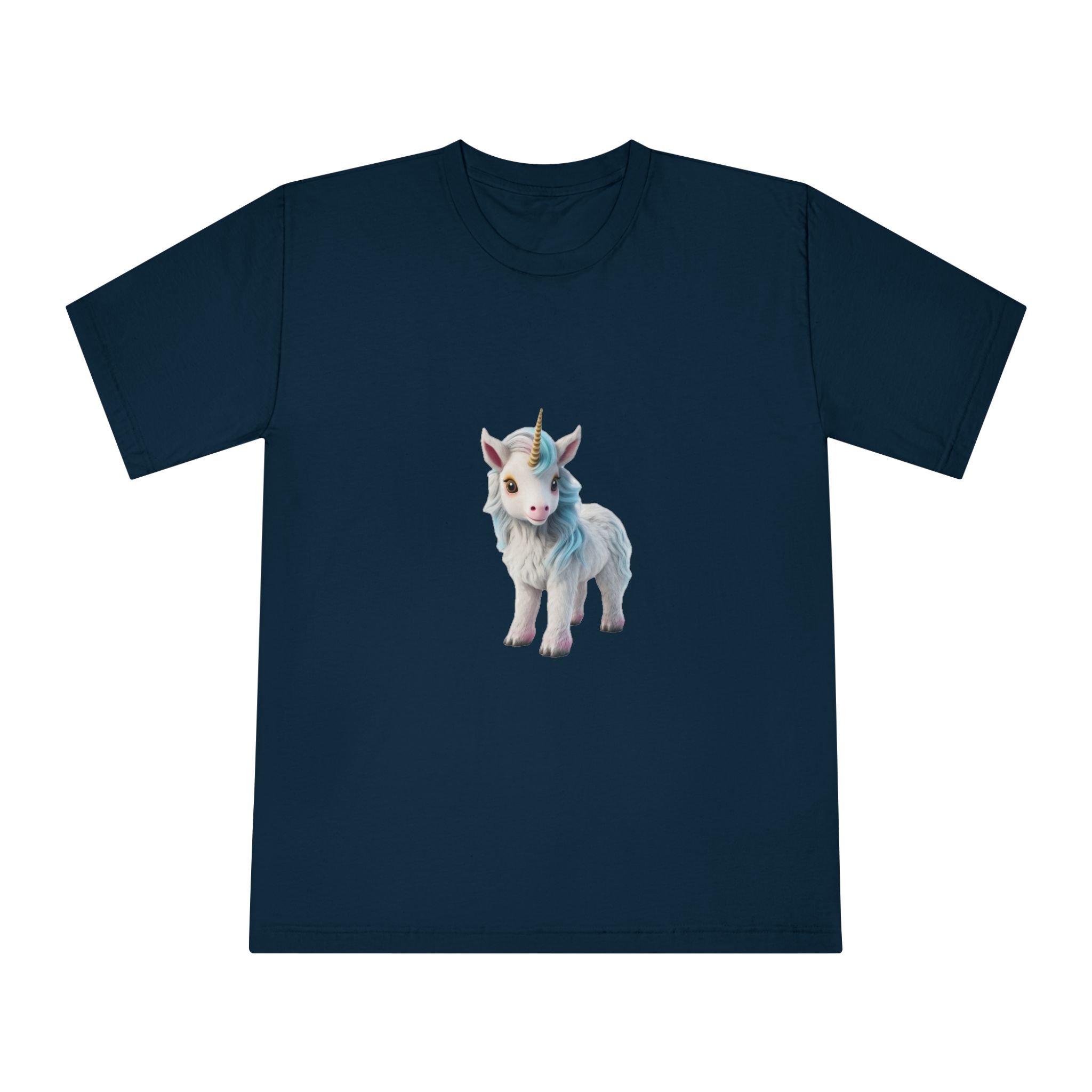 Colorful Cartoon Animated 3d Unicorn Children (7) Unisex Classic Crewneck T Shirt - Image 17