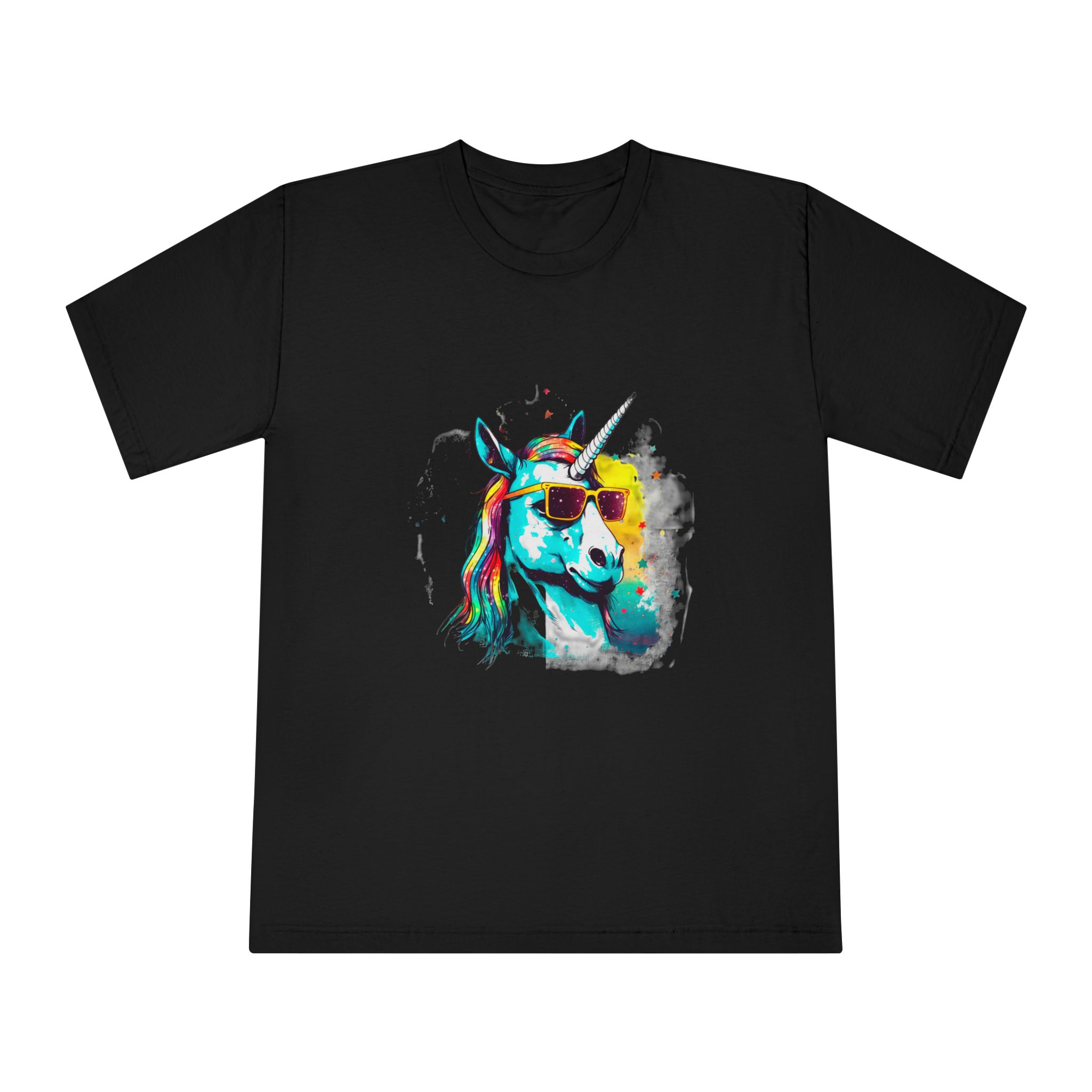 Cute Cartoon Baby Unicorn Isolated Transparent Background Ideal Tshirt Prints Stickers Mugs Unisex Classic Crewneck T Shirt - Image 5