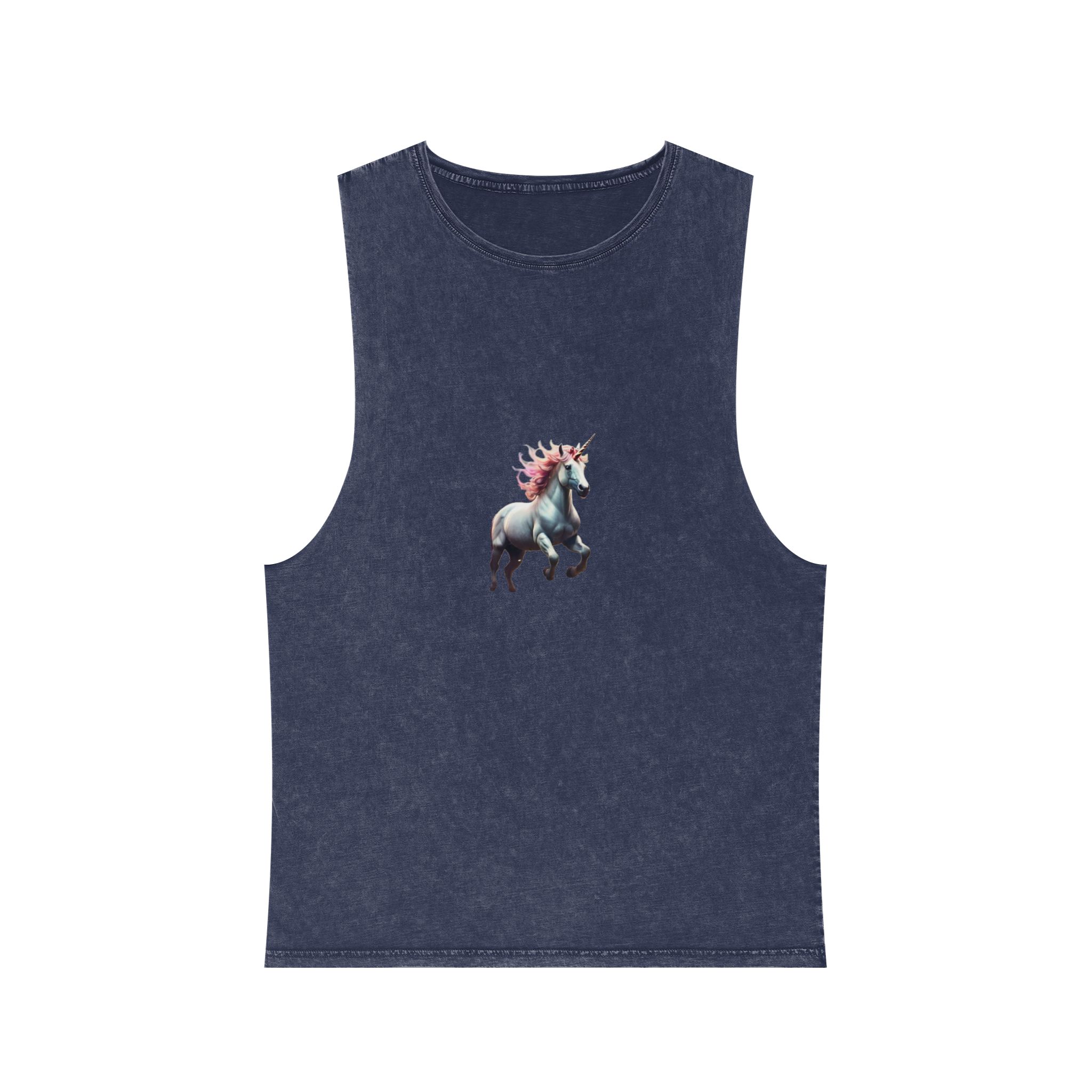 Beautiful Unicorn Running Magical Meadow Unicorn Background Images Whimsical Unicorn (22) Unisex Stonewash Tank Top - Image 13