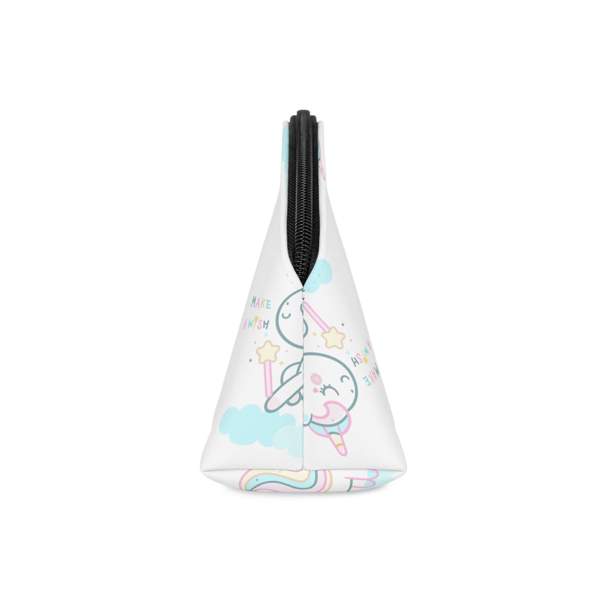 Cute Unicorn Pastel Holding Magic Wand Makeup Bag - Image 4