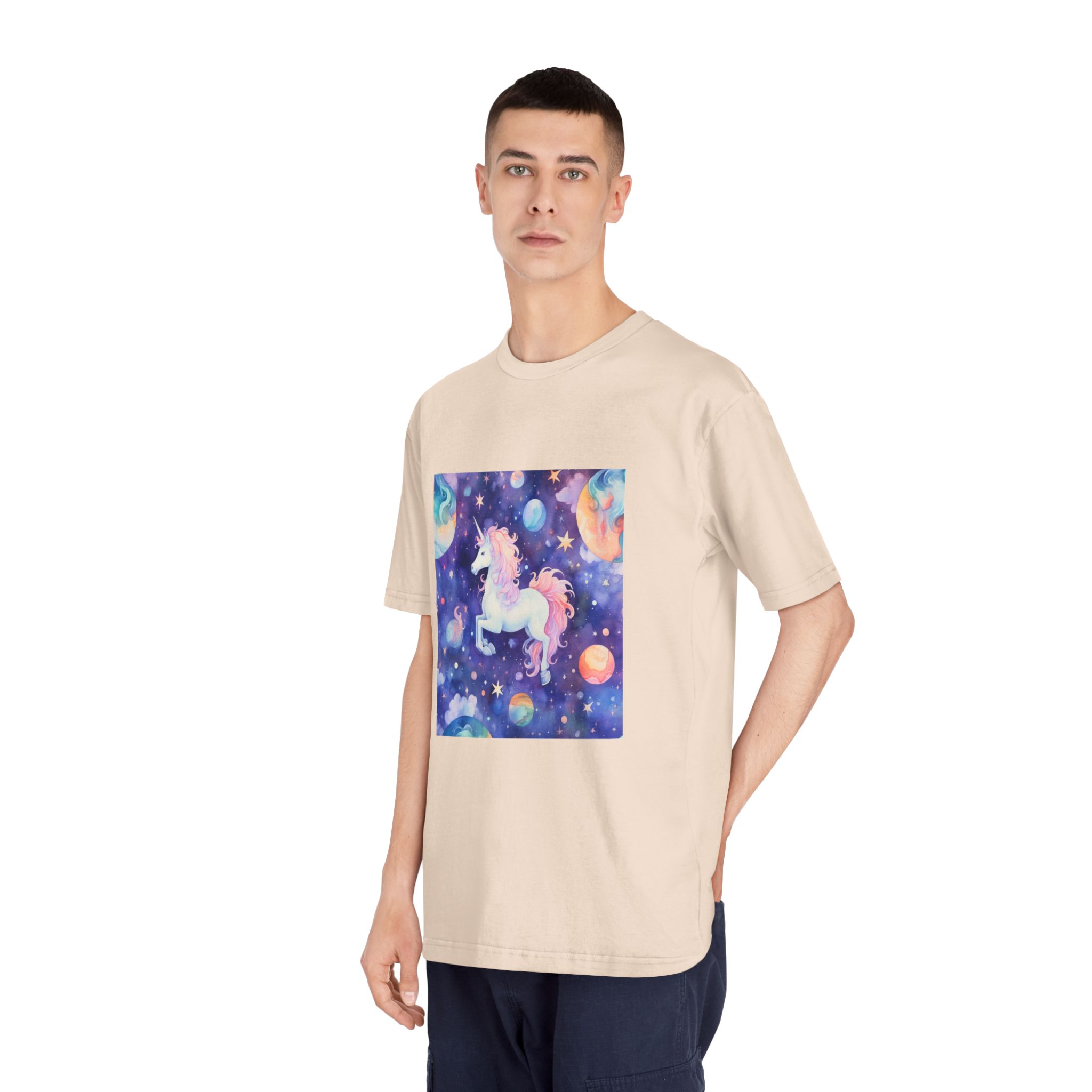 There Is Unicorn That Is Flying Through Sky Generative Ai Unisex Classic Crewneck T Shirt - Image 12