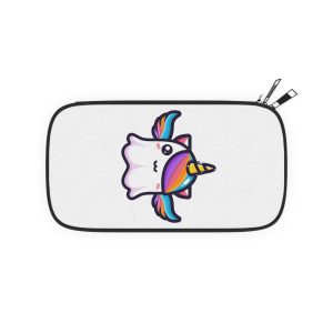 Cute Unicorn Ghost Character Design Passport Wallet