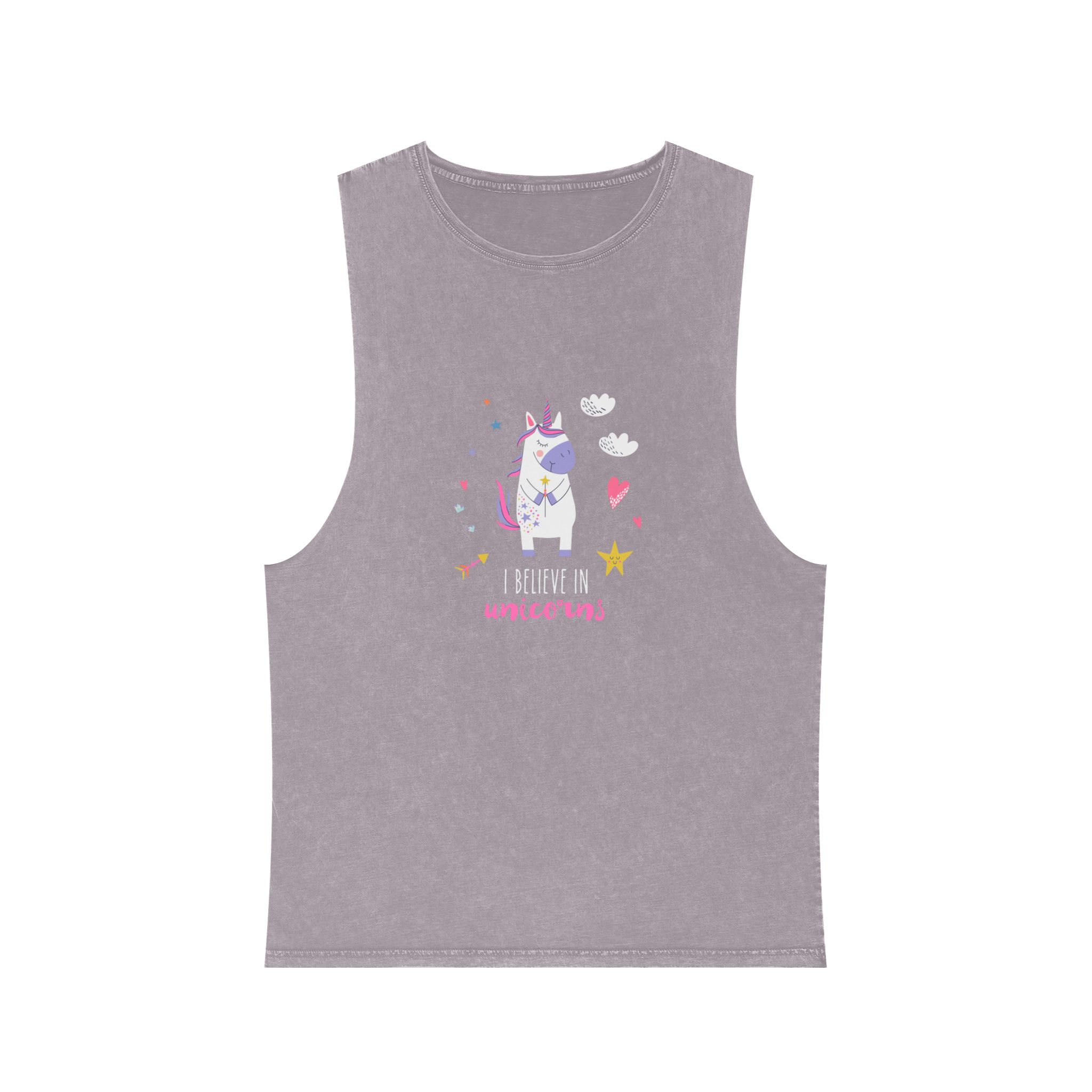 I Belive In Unicorns 1624293 Unisex Stonewash Tank Top - Image 17