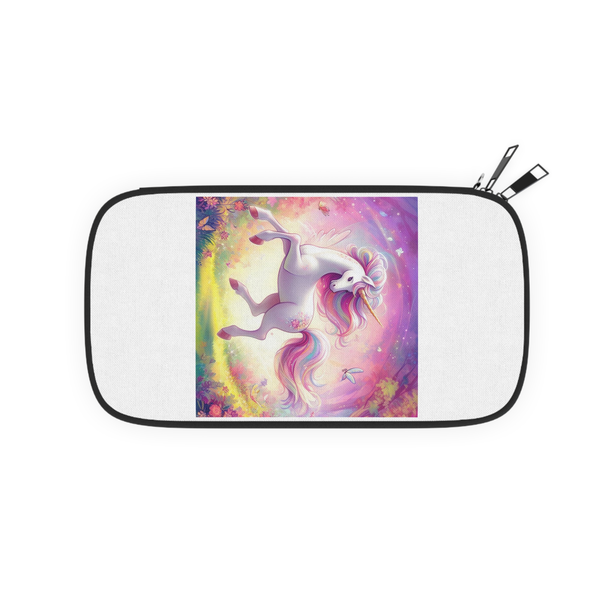 Beautiful Unicorn Running Magical Meadow Unicorn Background Images Whimsical Unicorn (2) Passport Wallet