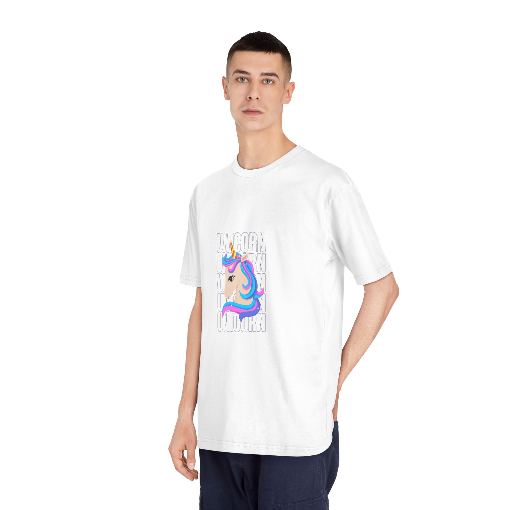 Cute Unicorn Unisex Classic Crewneck T Shirt - Image 4