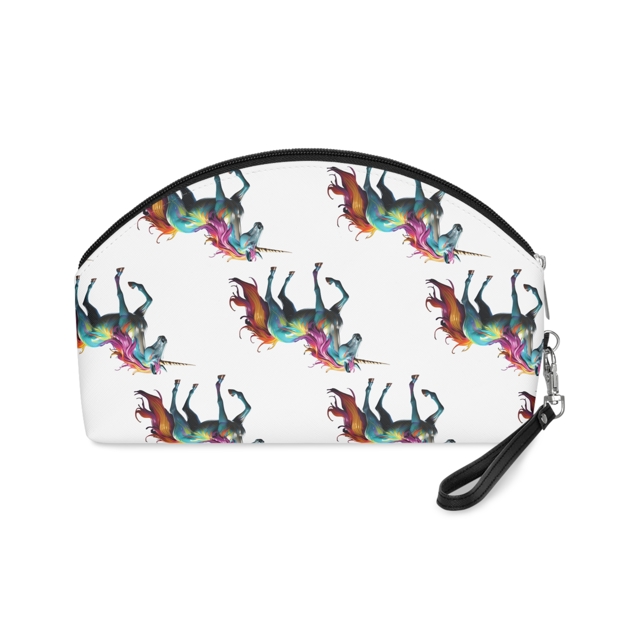 Mythical Unicorn With Oil Spill Colors Fotor Bg Remover 2023110415173 Makeup Bag - Image 2